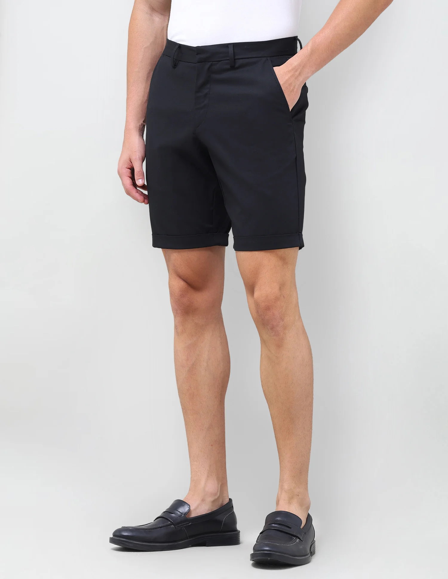 Slim Fit Twill Chino Shorts - Image 4