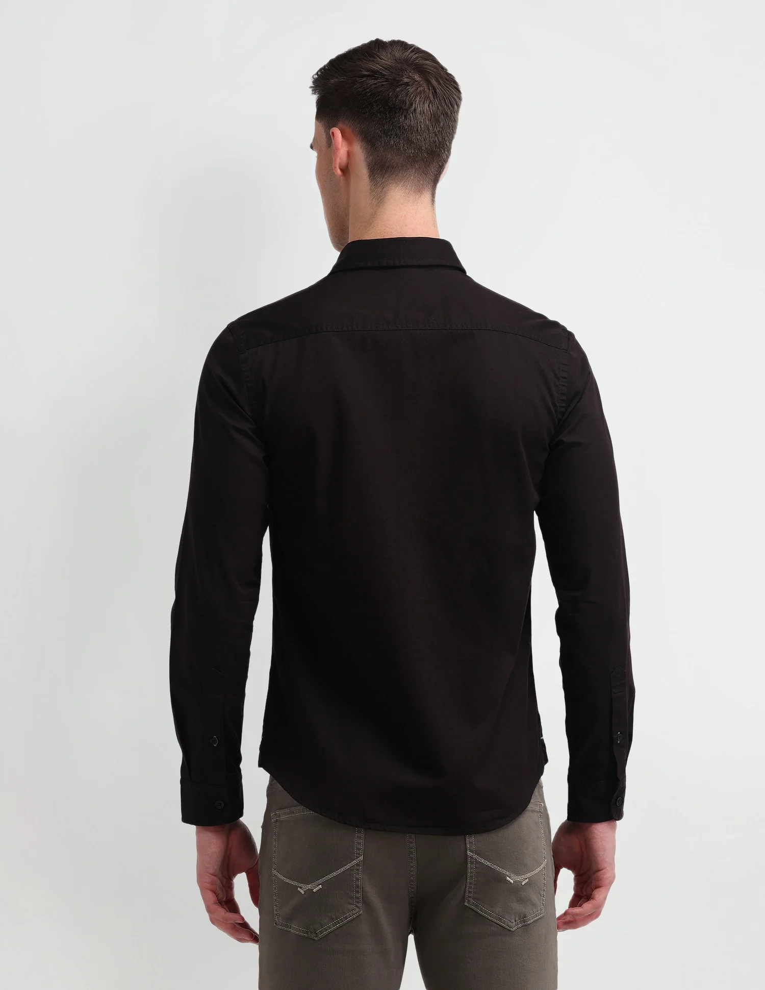 Slim Fit Twill Shirt - Image 5