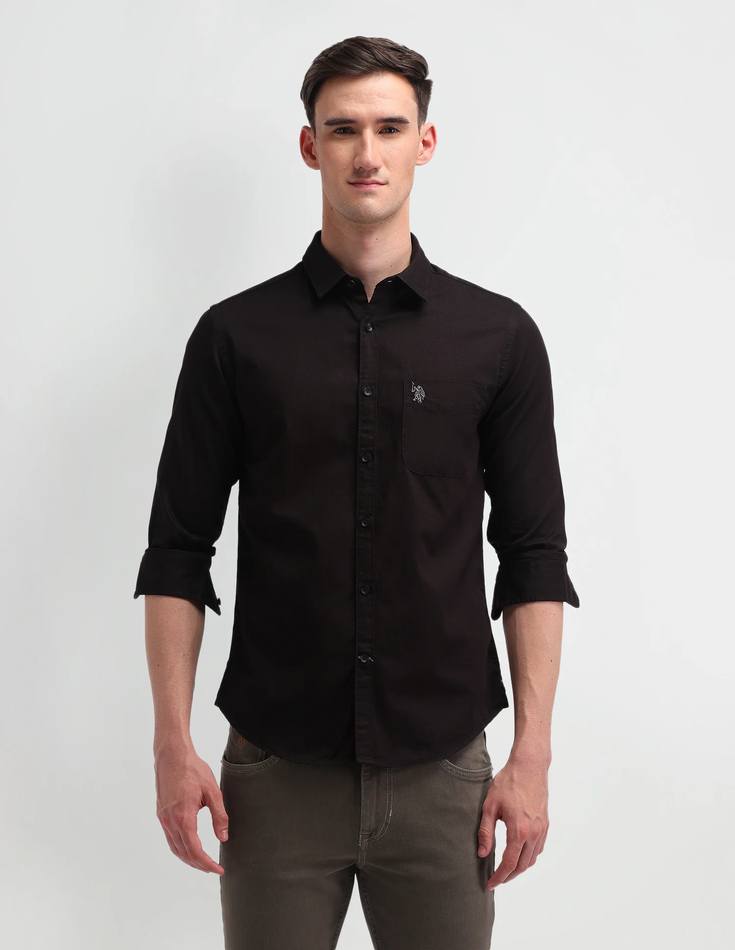 Slim Fit Twill Shirt - Image 6