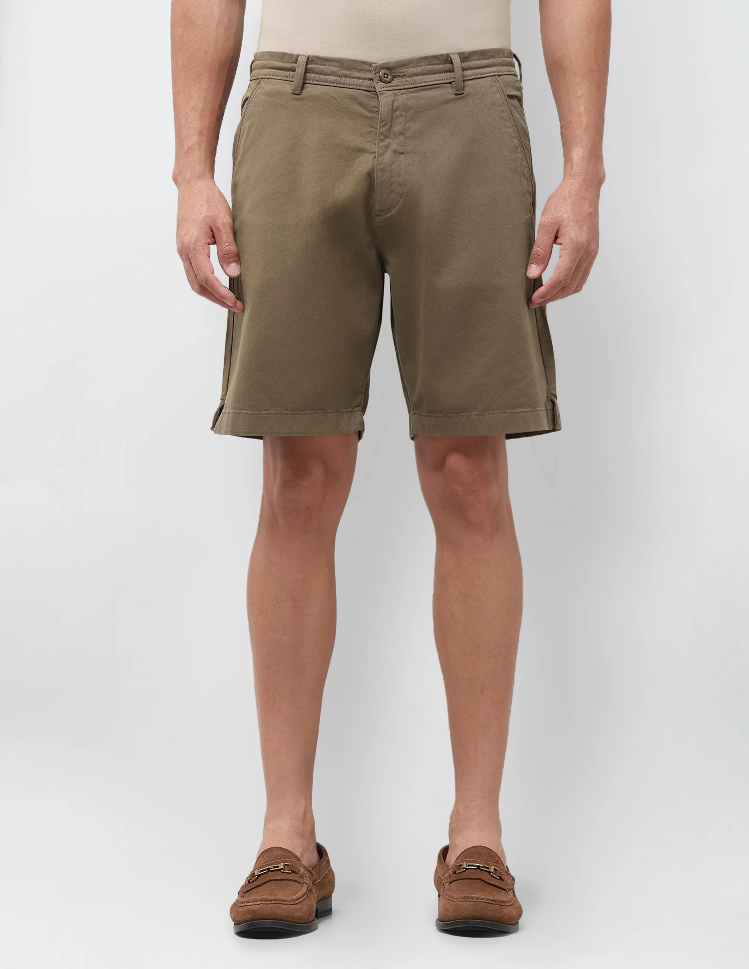 Slim Fit Twill Shorts - Image 6