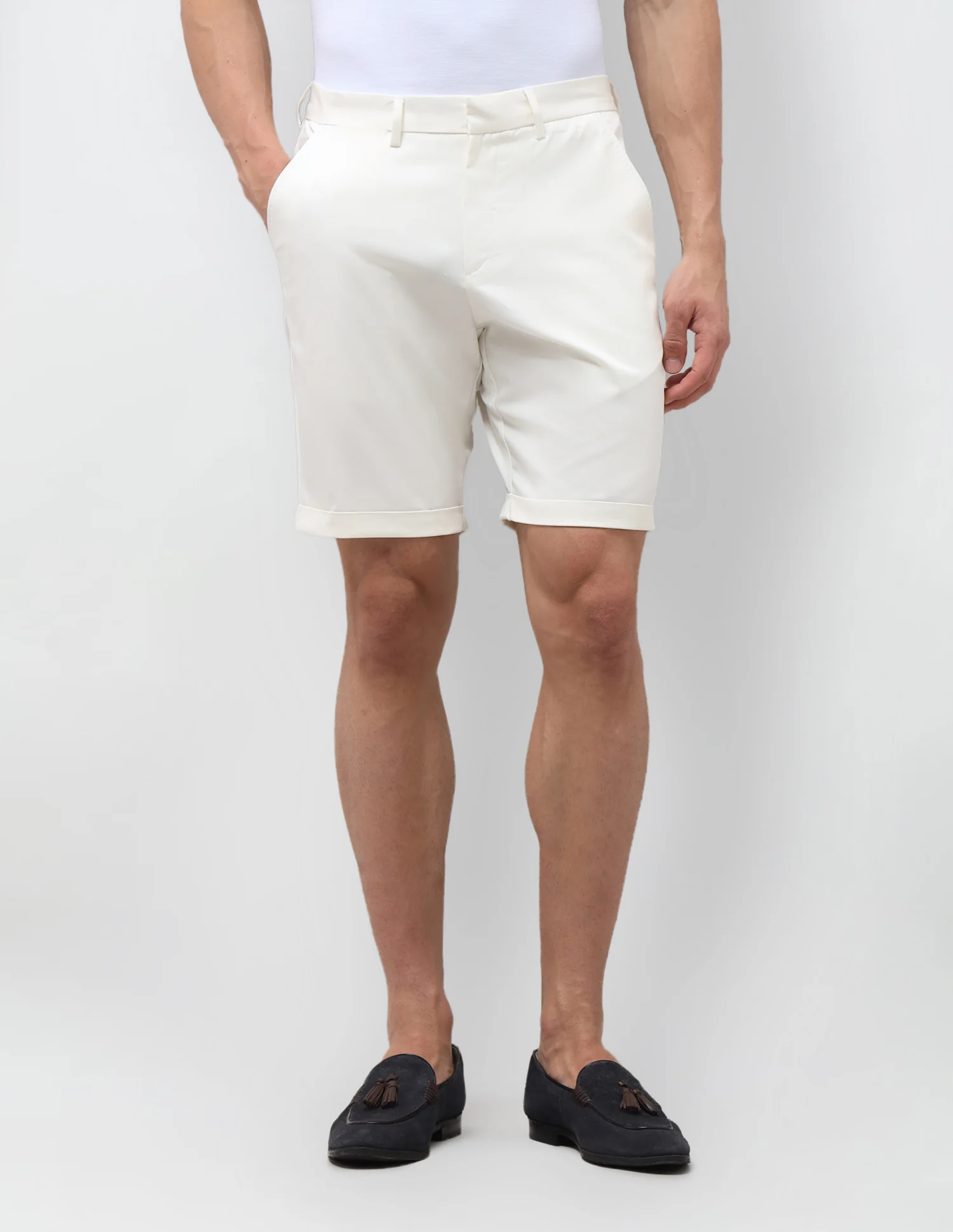 Slim Fit Twill Shorts - Image 6