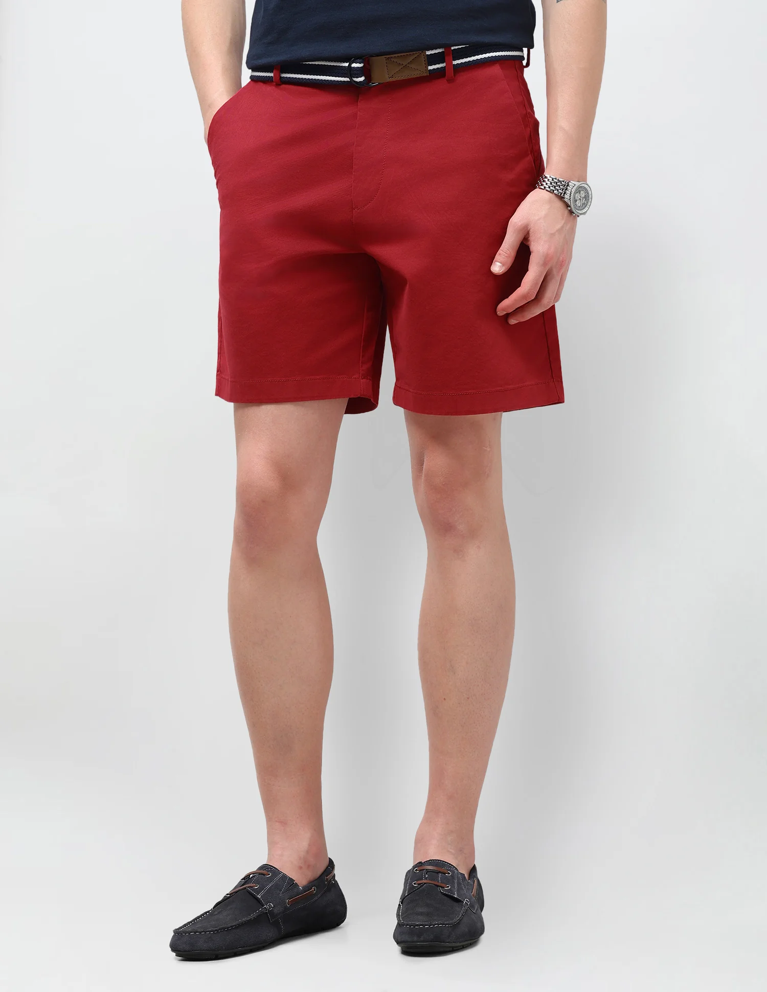 Slim Fit Twill Shorts