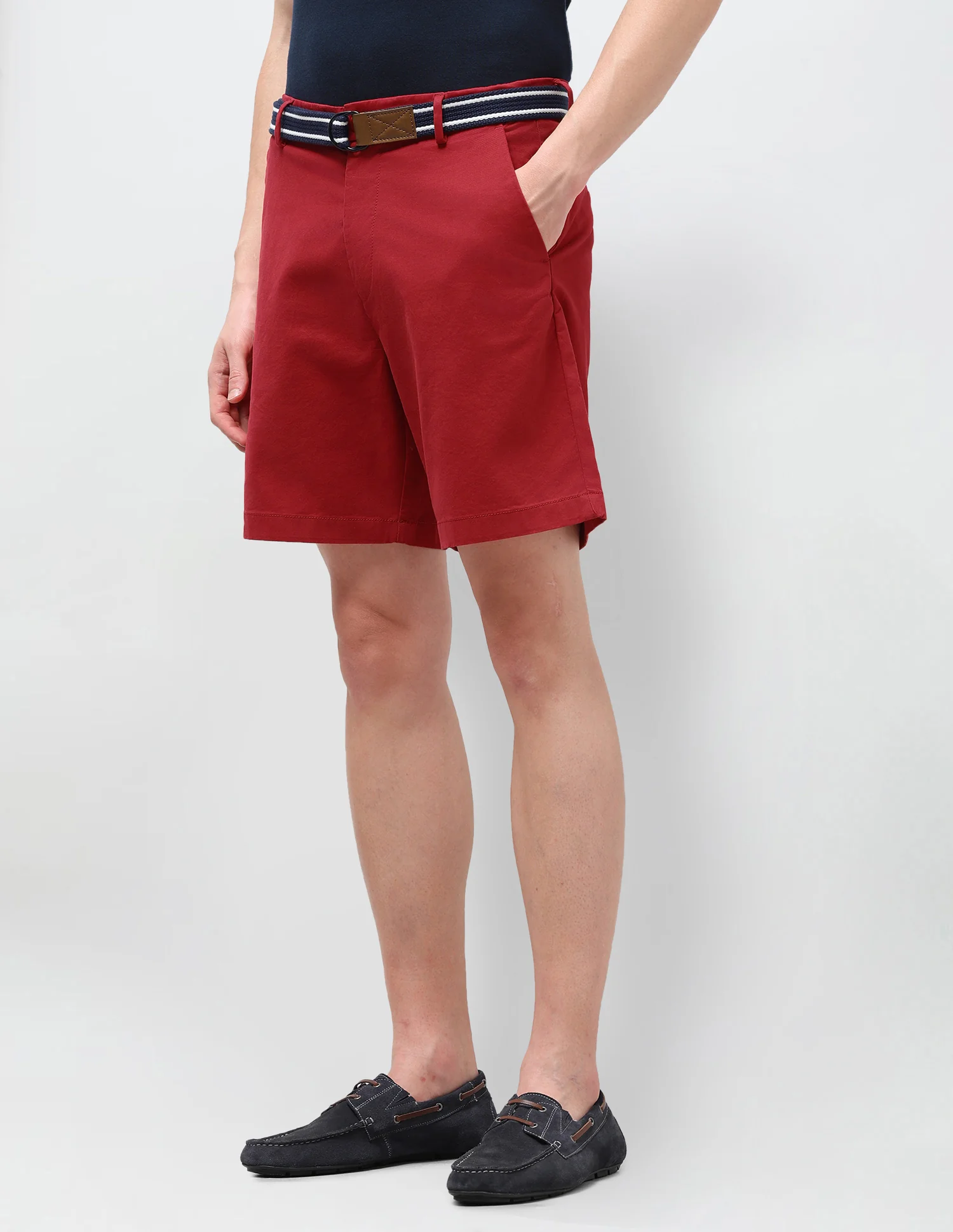 Slim Fit Twill Shorts - Image 4