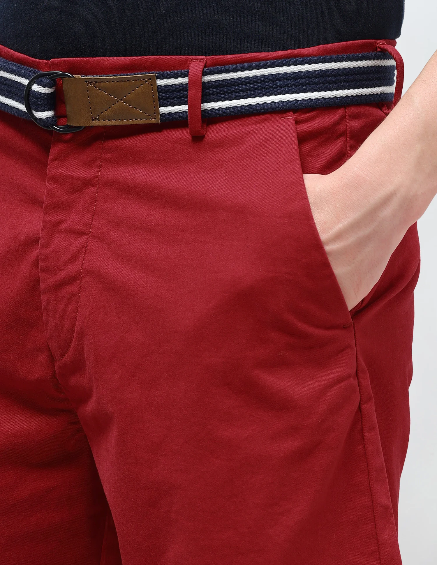 Slim Fit Twill Shorts - Image 7