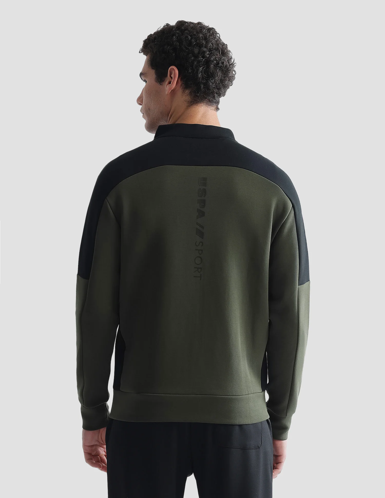 Slim Fit Zipper Active Sweatshirt - Image 5