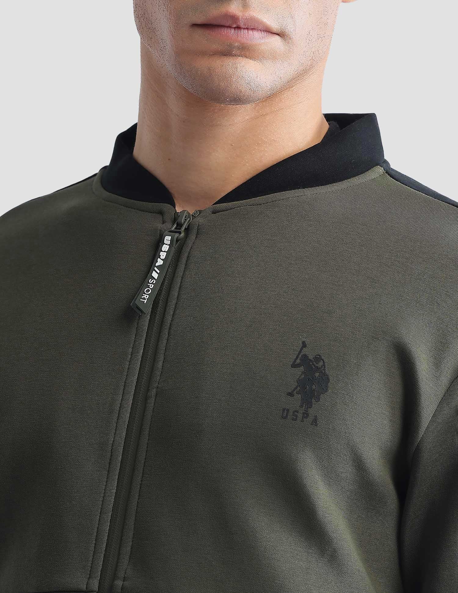 Slim Fit Zipper Active Sweatshirt - Image 7