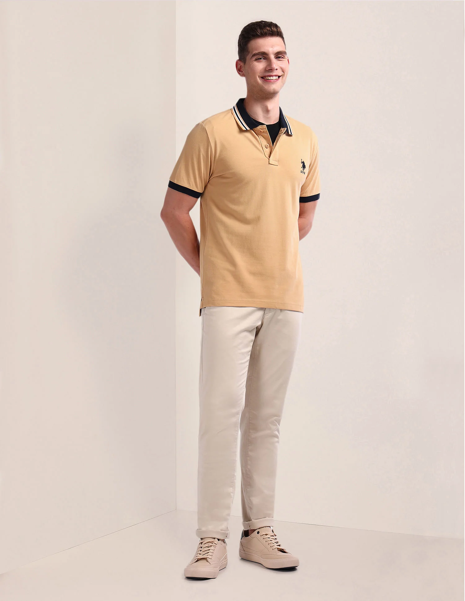 Slim Pique Polo Shirt - Image 3