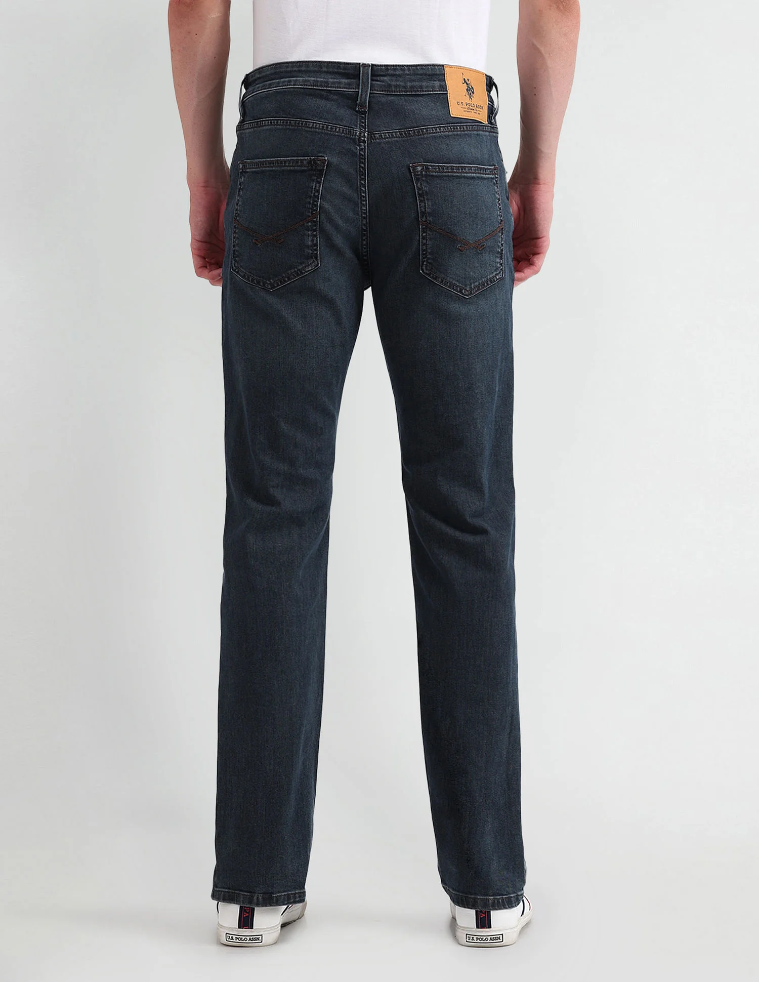 Slim Straight Fit Blue Jeans - Image 4