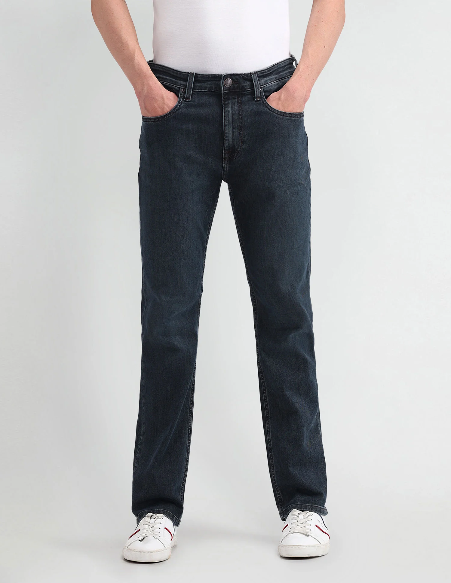 Slim Straight Fit Blue Jeans - Image 5