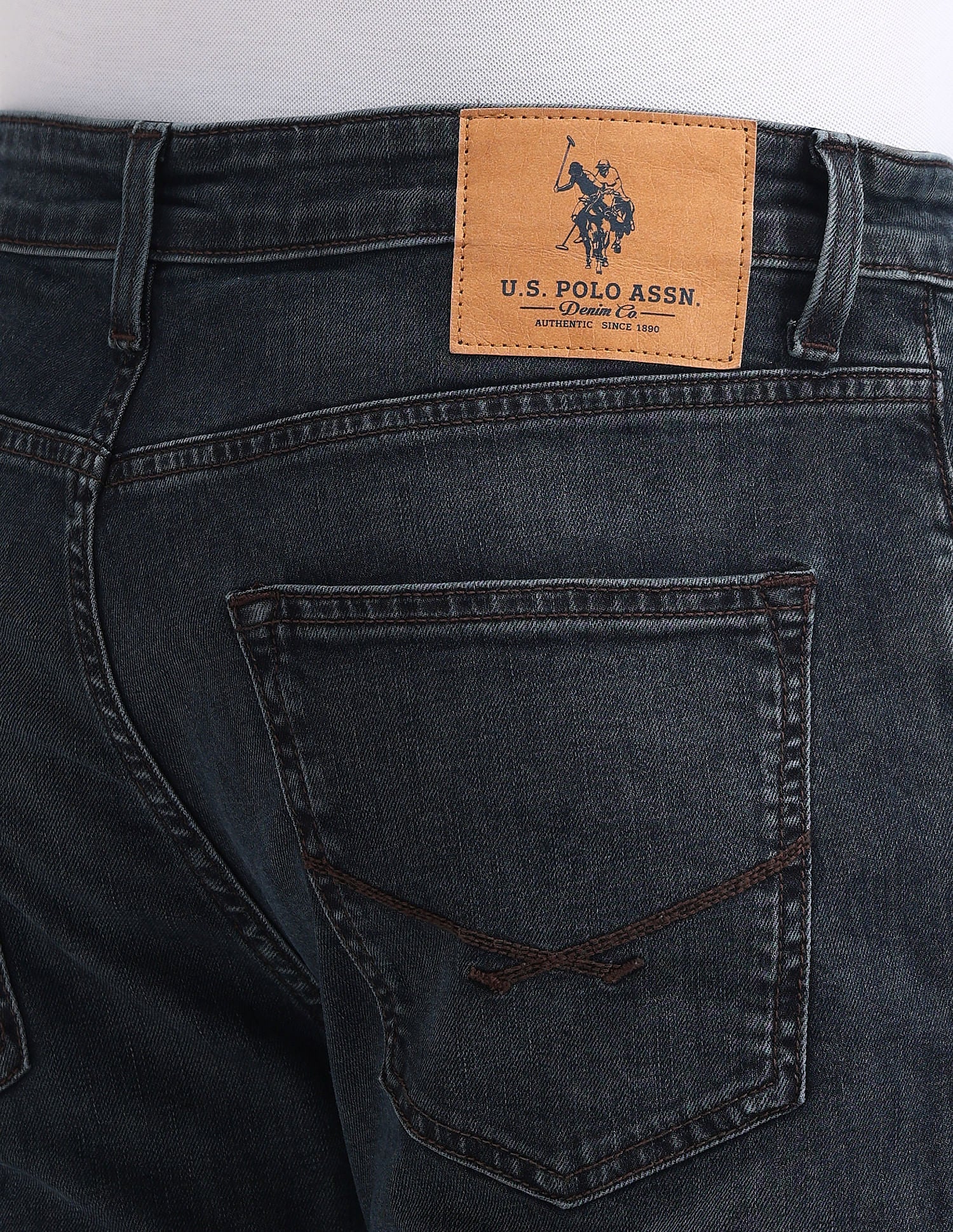Slim Straight Fit Blue Jeans - Image 6