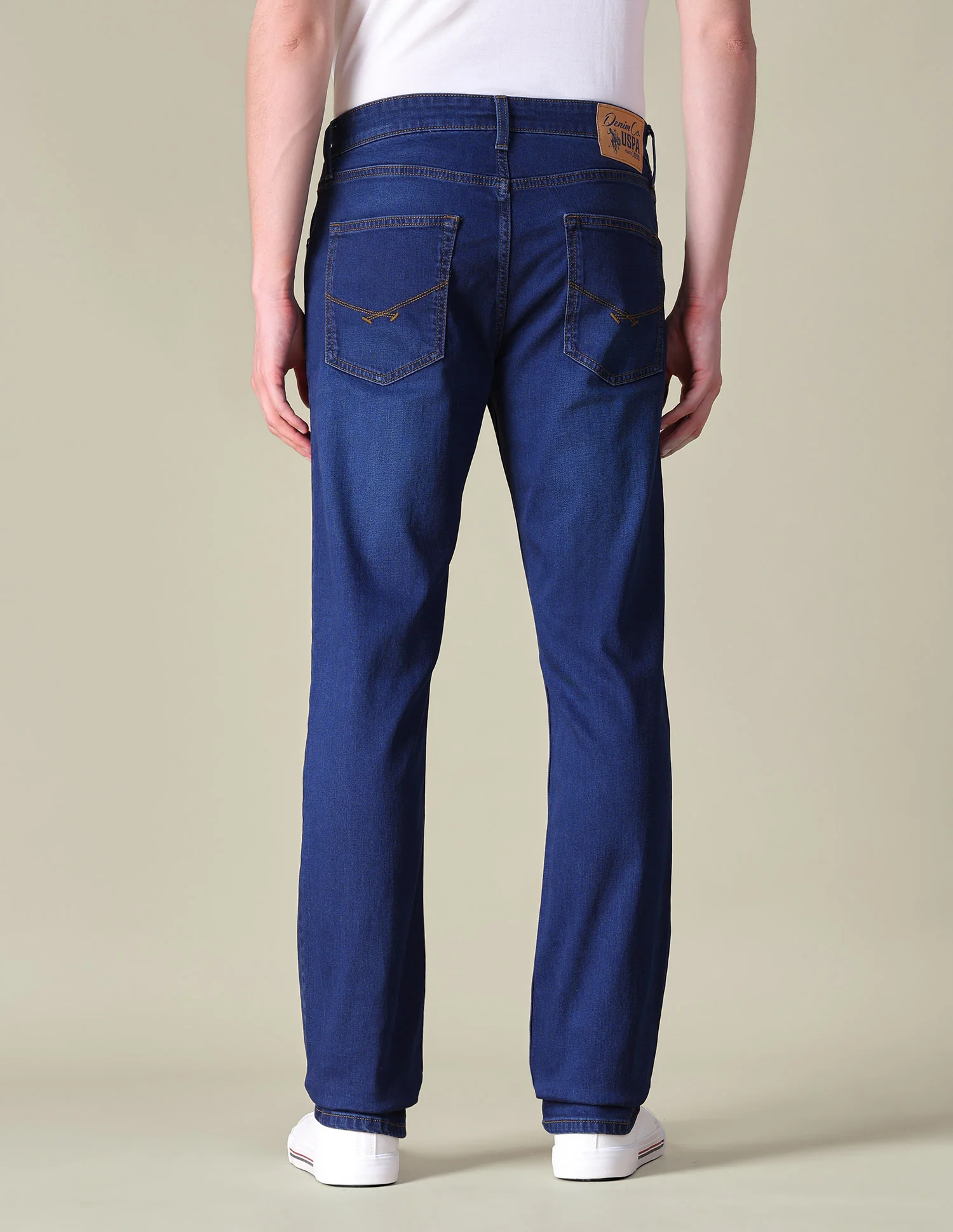 Slim Straight Fit Blue Jeans - Image 5