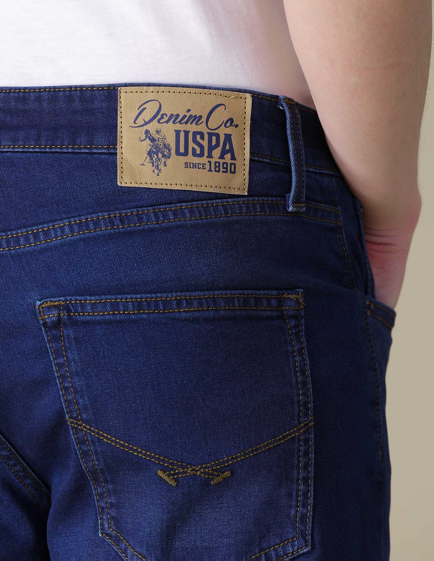 Slim Straight Fit Blue Jeans - Image 8