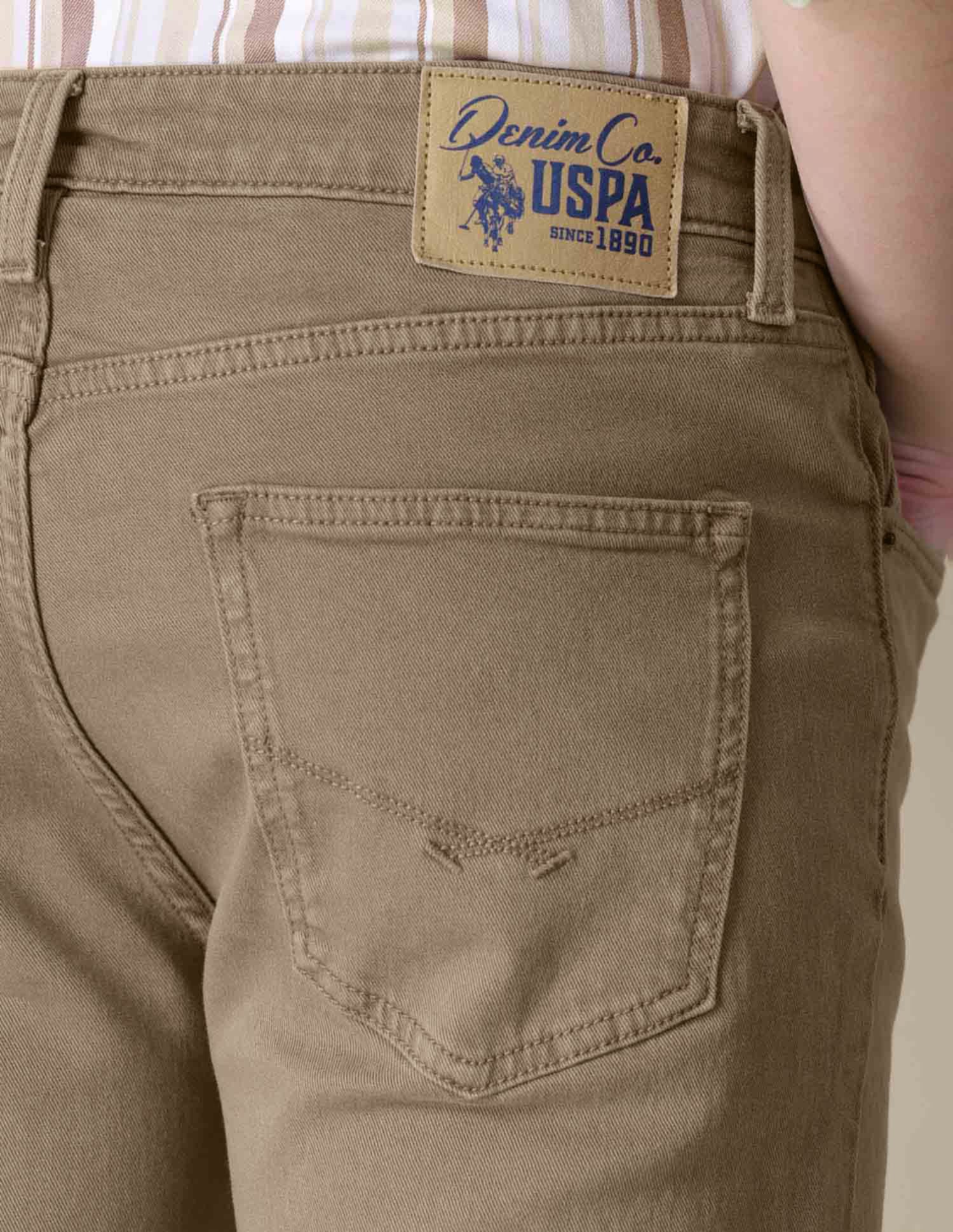 Slim Straight Fit Brown Jeans - Image 8