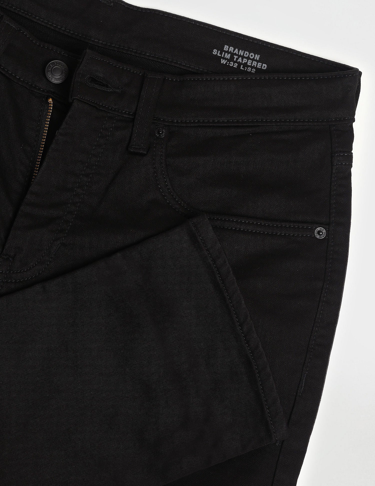 Slim Tapered Black Jeans - Image 2