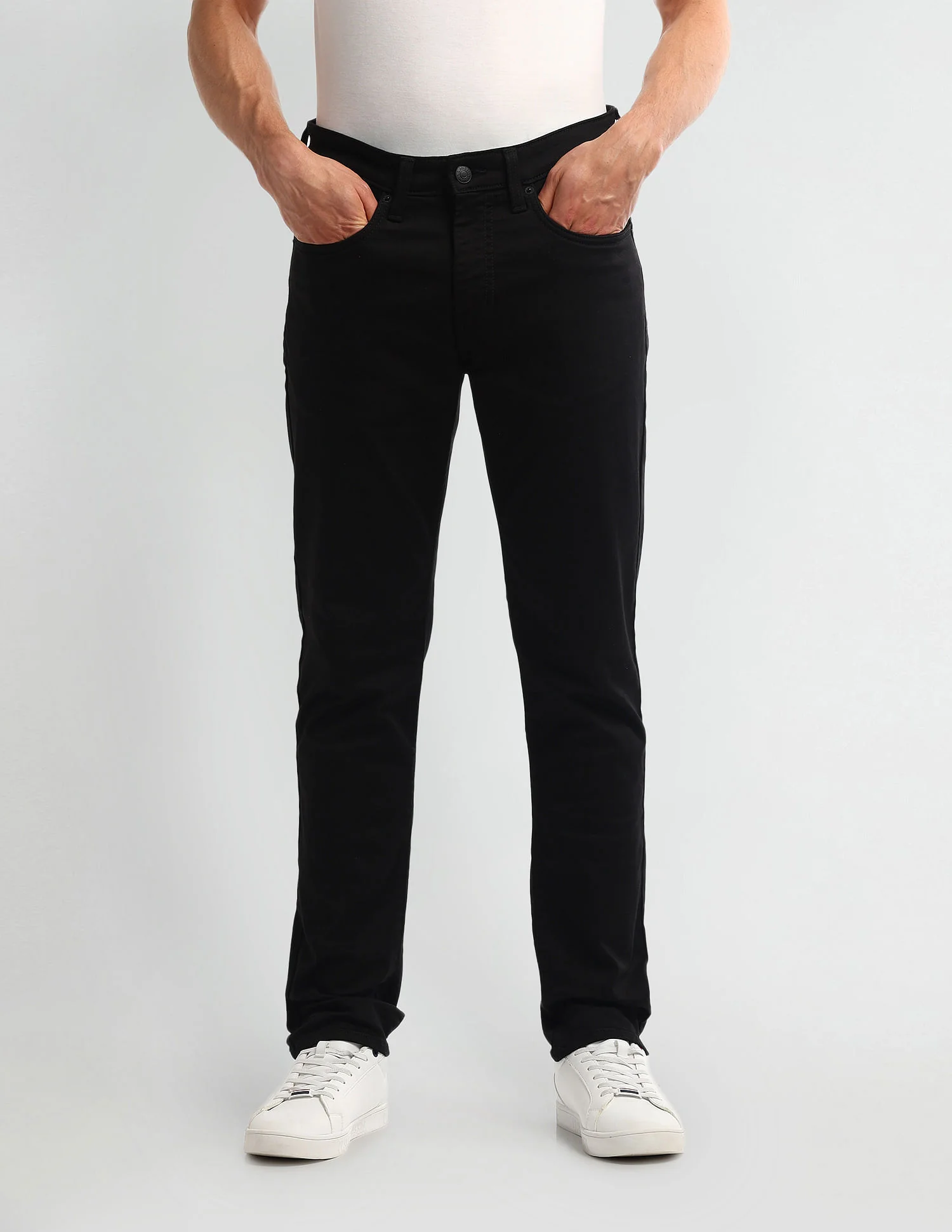 Slim Tapered Black Jeans - Image 5