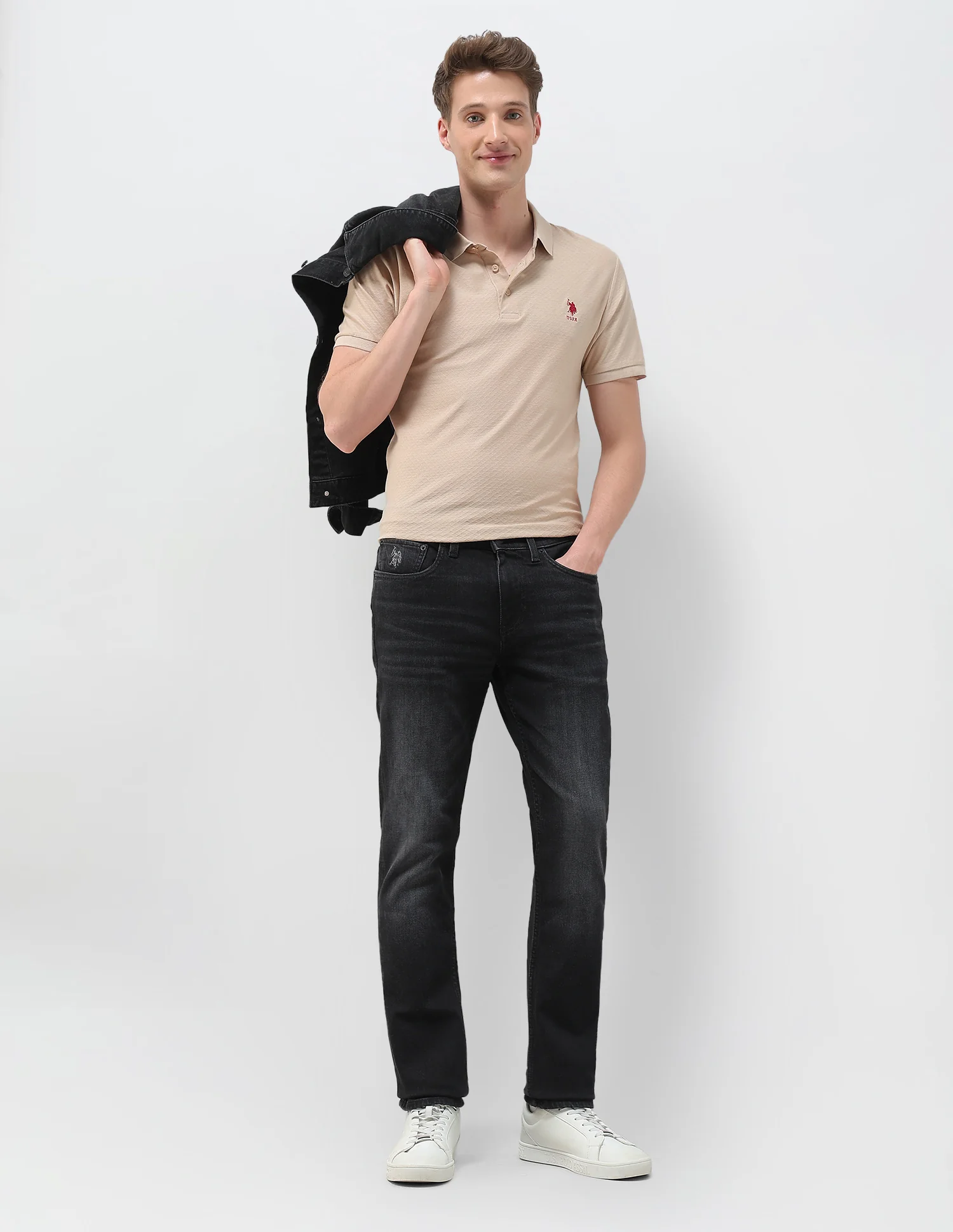 Slim Tapered Black Jeans - Image 3
