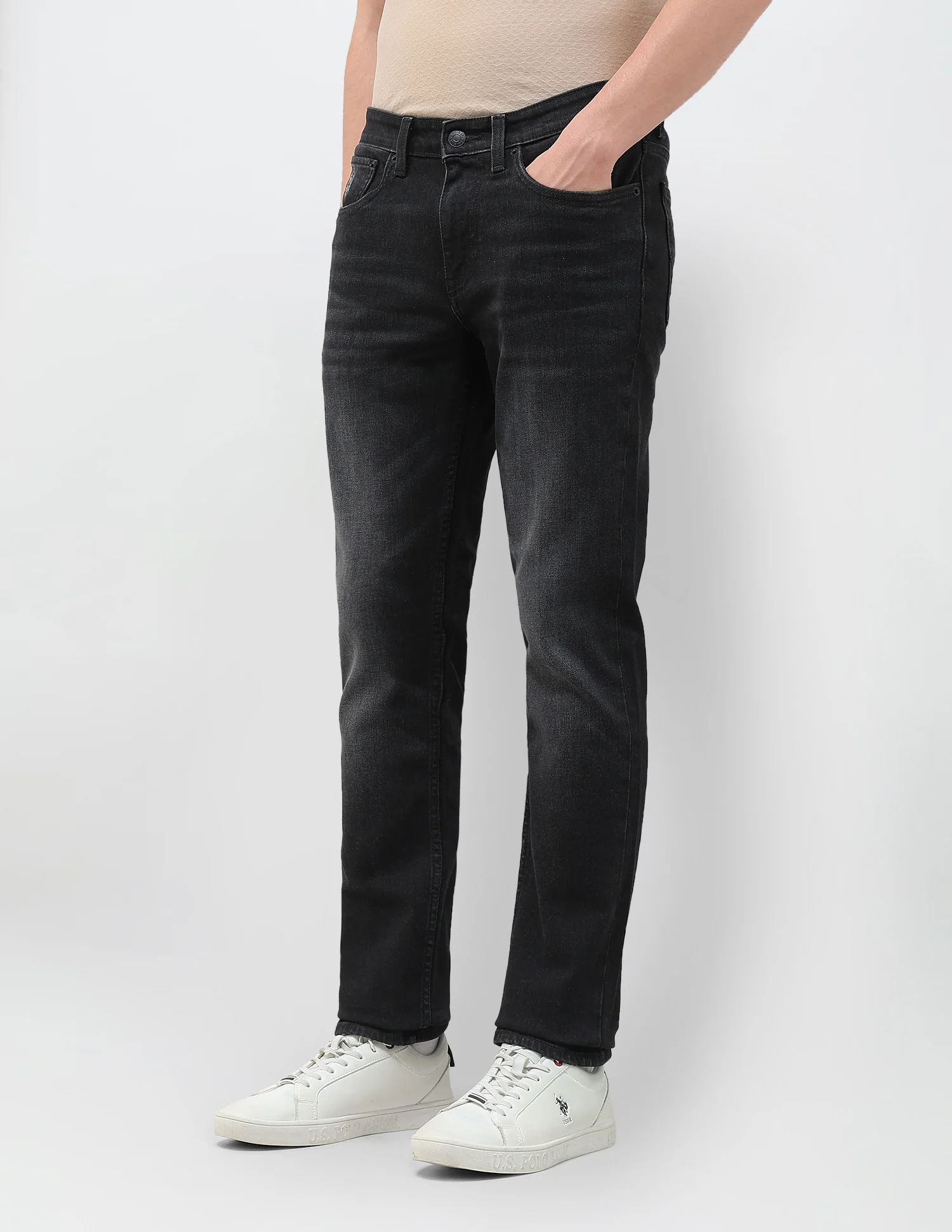 Slim Tapered Black Jeans - Image 4