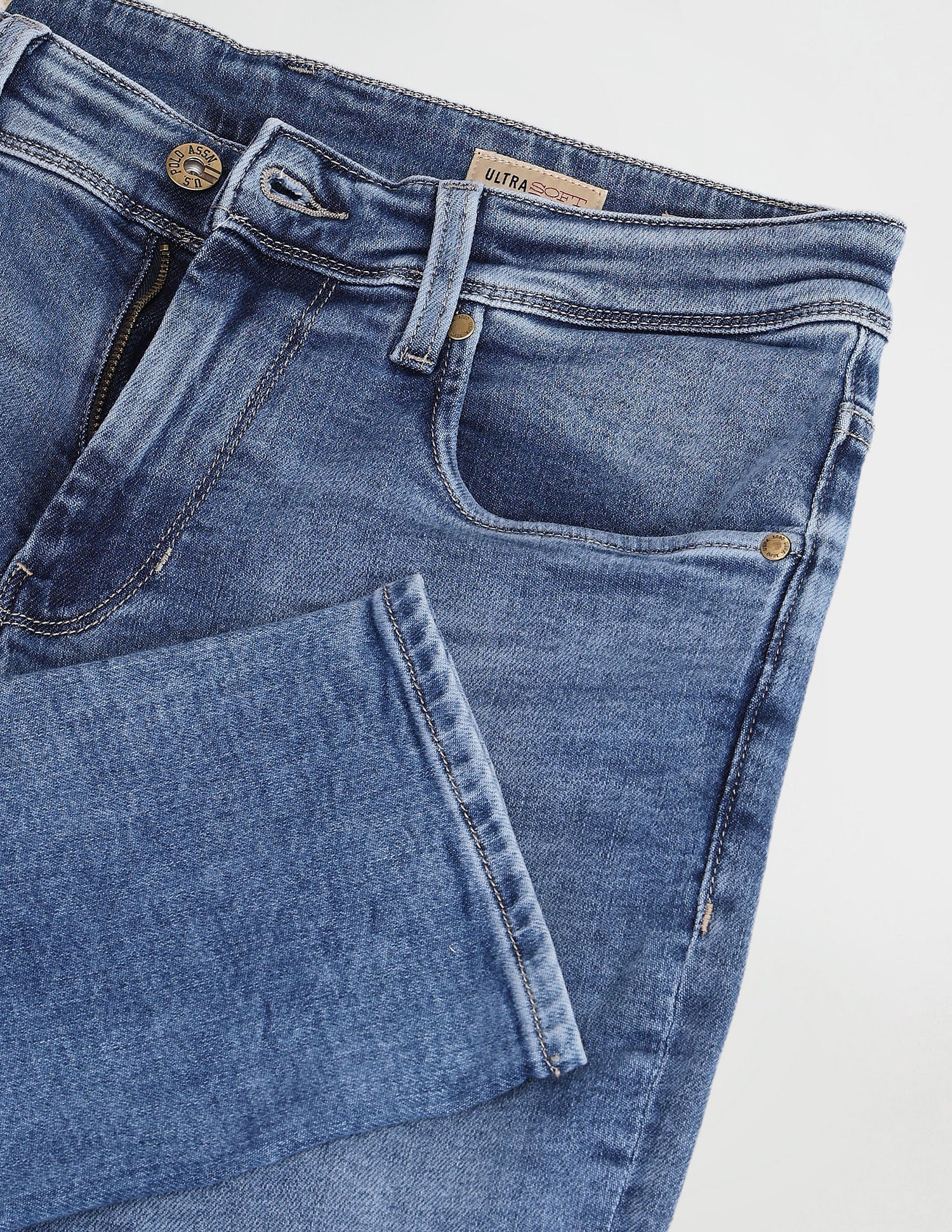 Slim Tapered Blue Jeans - Image 2