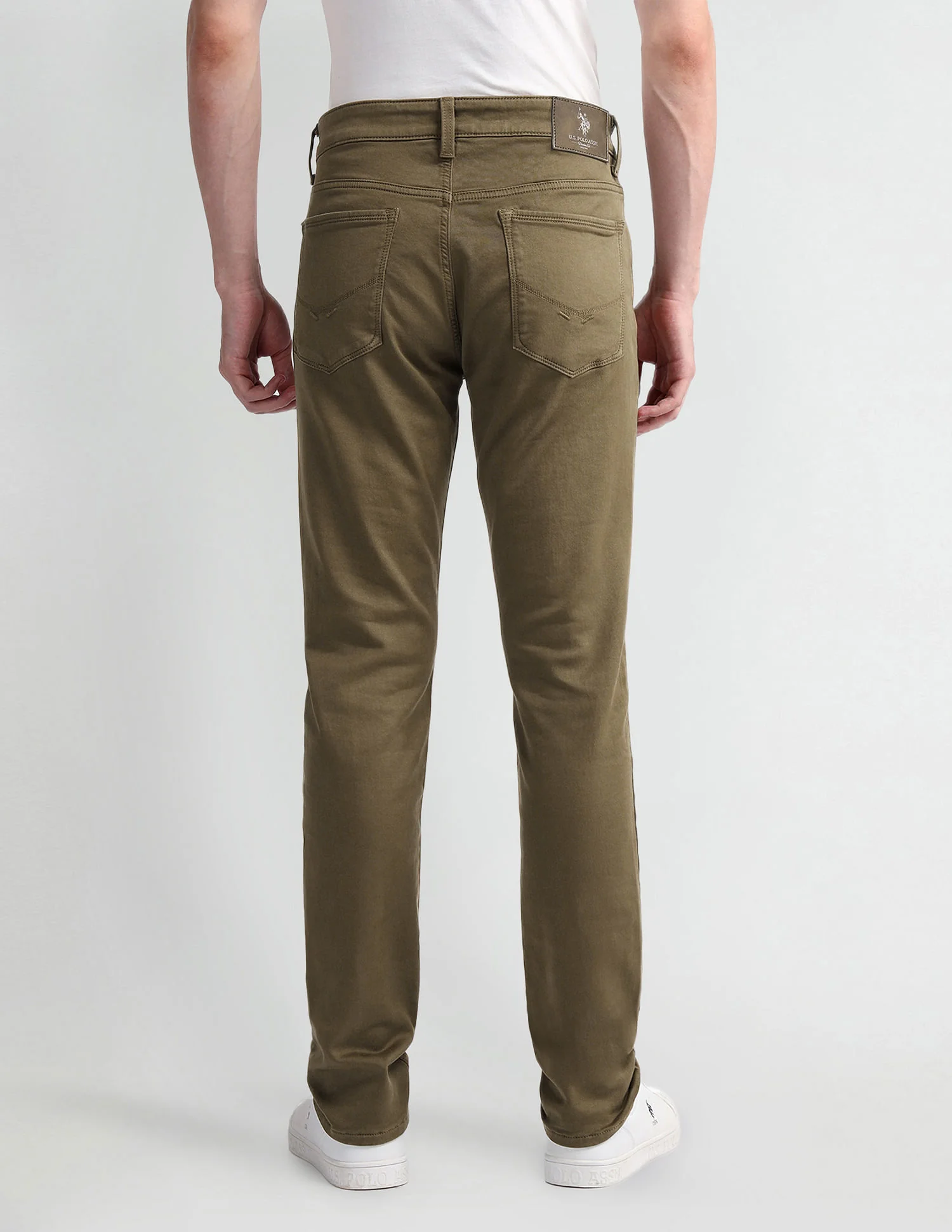 Slim Tapered Fit Beige Jeans - Image 5