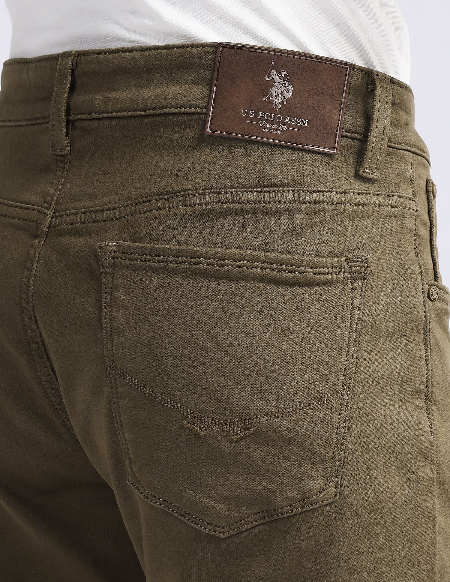 Slim Tapered Fit Beige Jeans - Image 8
