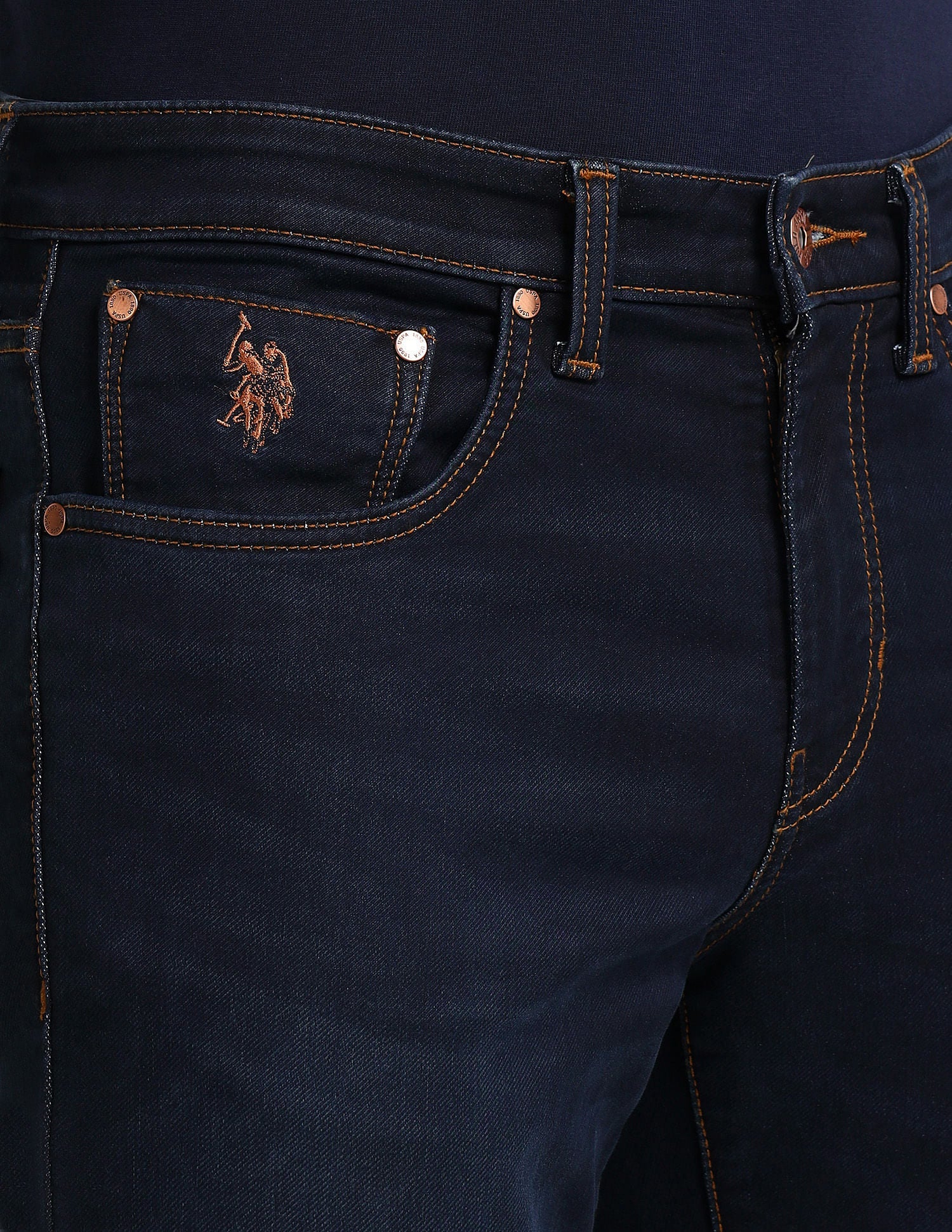 Slim Tapered Fit Blue Jeans - Image 6