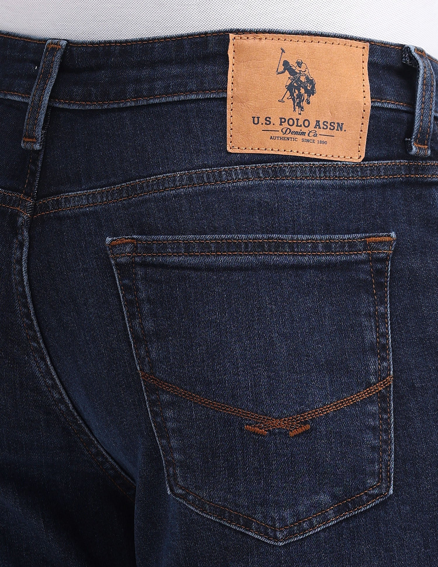 Slim Tapered Fit Blue Jeans - Image 6