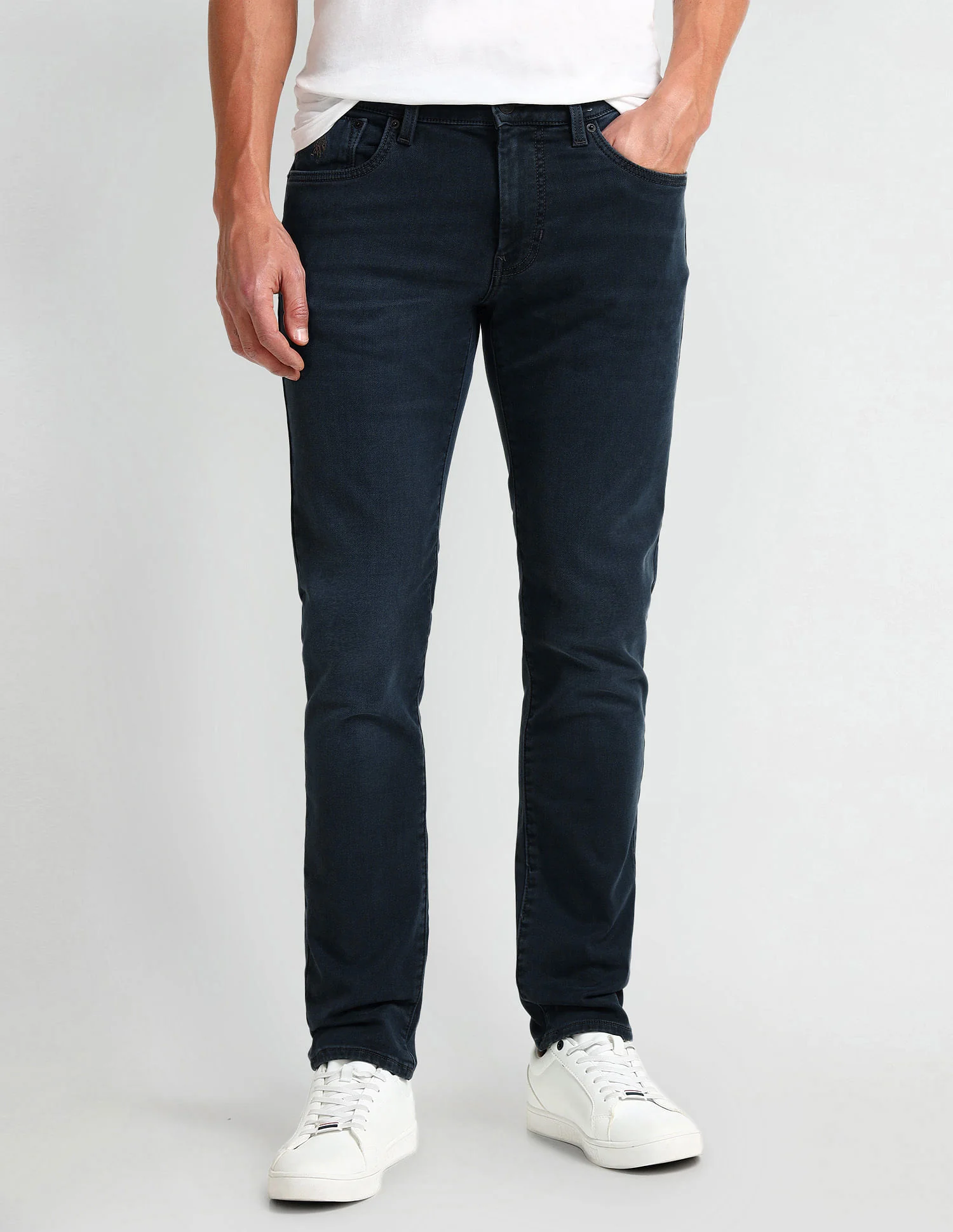 Slim Tapered Fit Blue Jeans