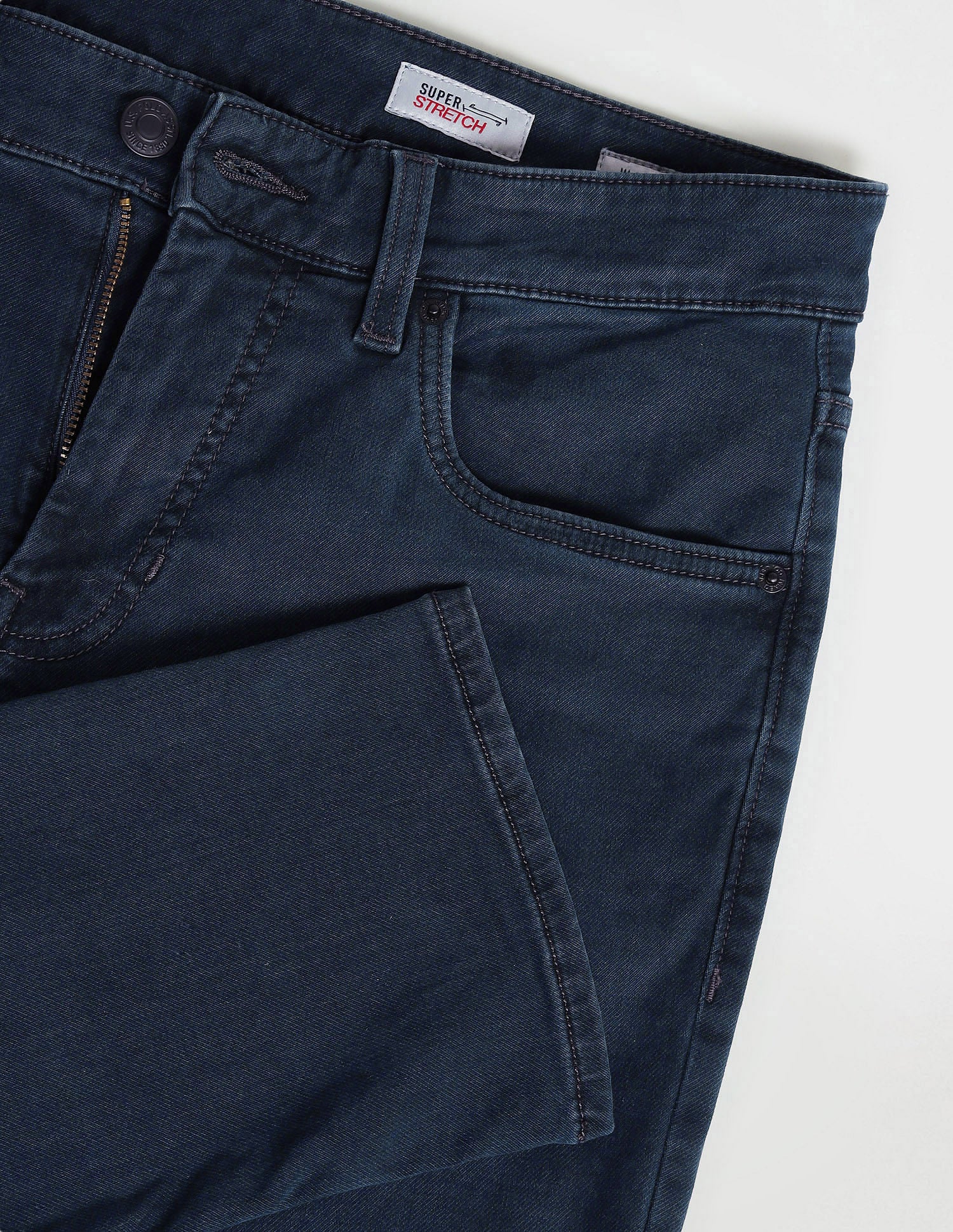 Slim Tapered Fit Blue Jeans - Image 2