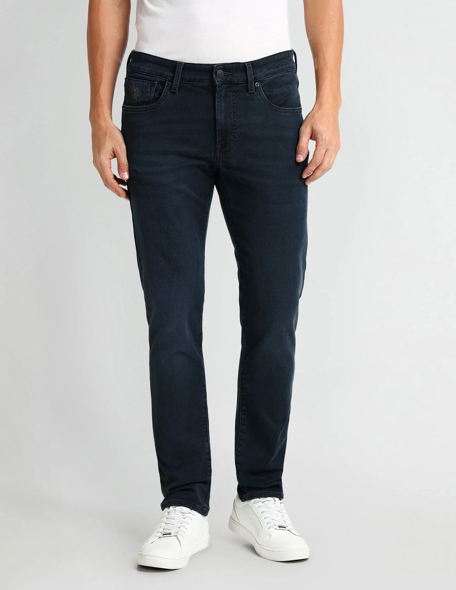 Slim Tapered Fit Blue Jeans - Image 6