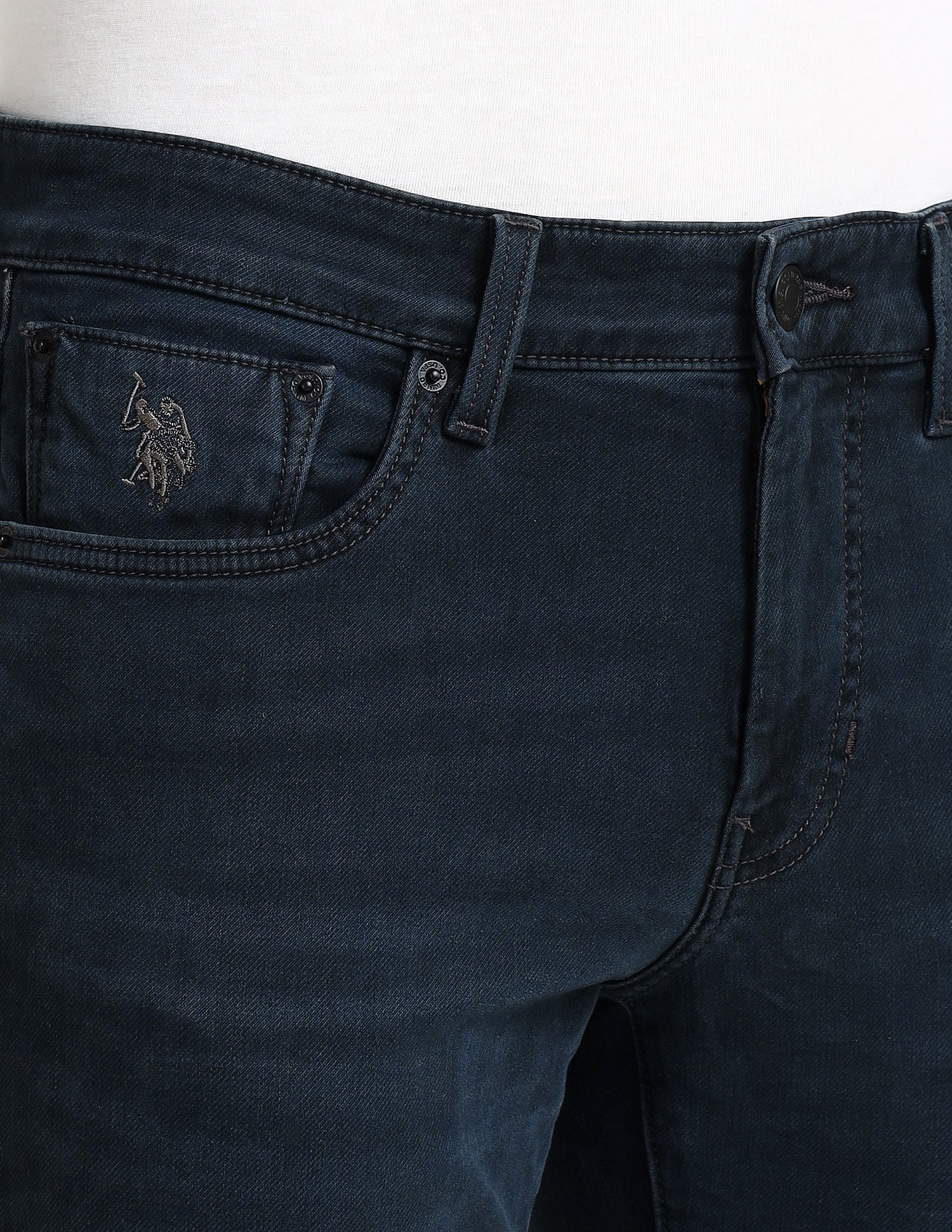 Slim Tapered Fit Blue Jeans - Image 8