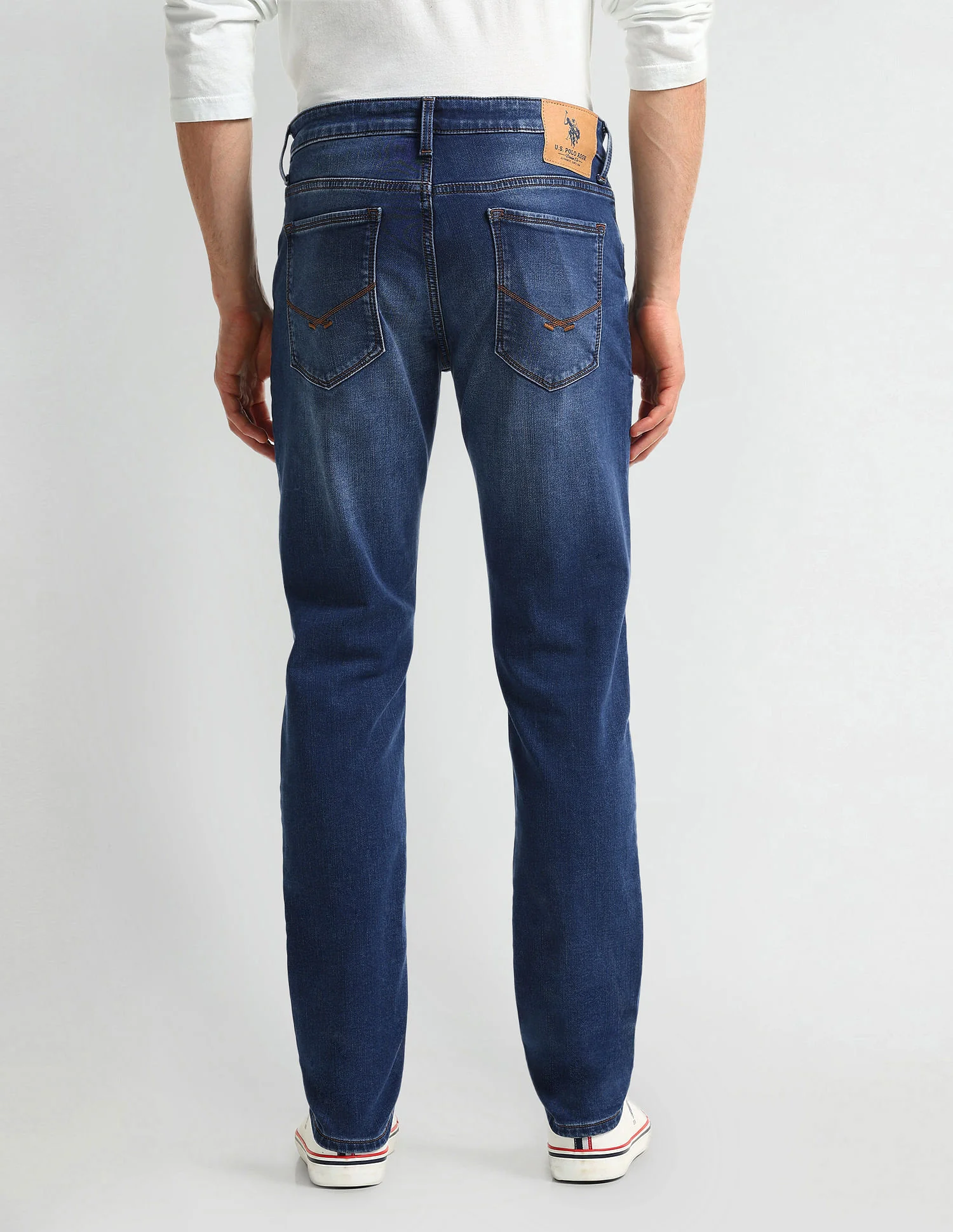 Slim Tapered Fit Blue Jeans - Image 5