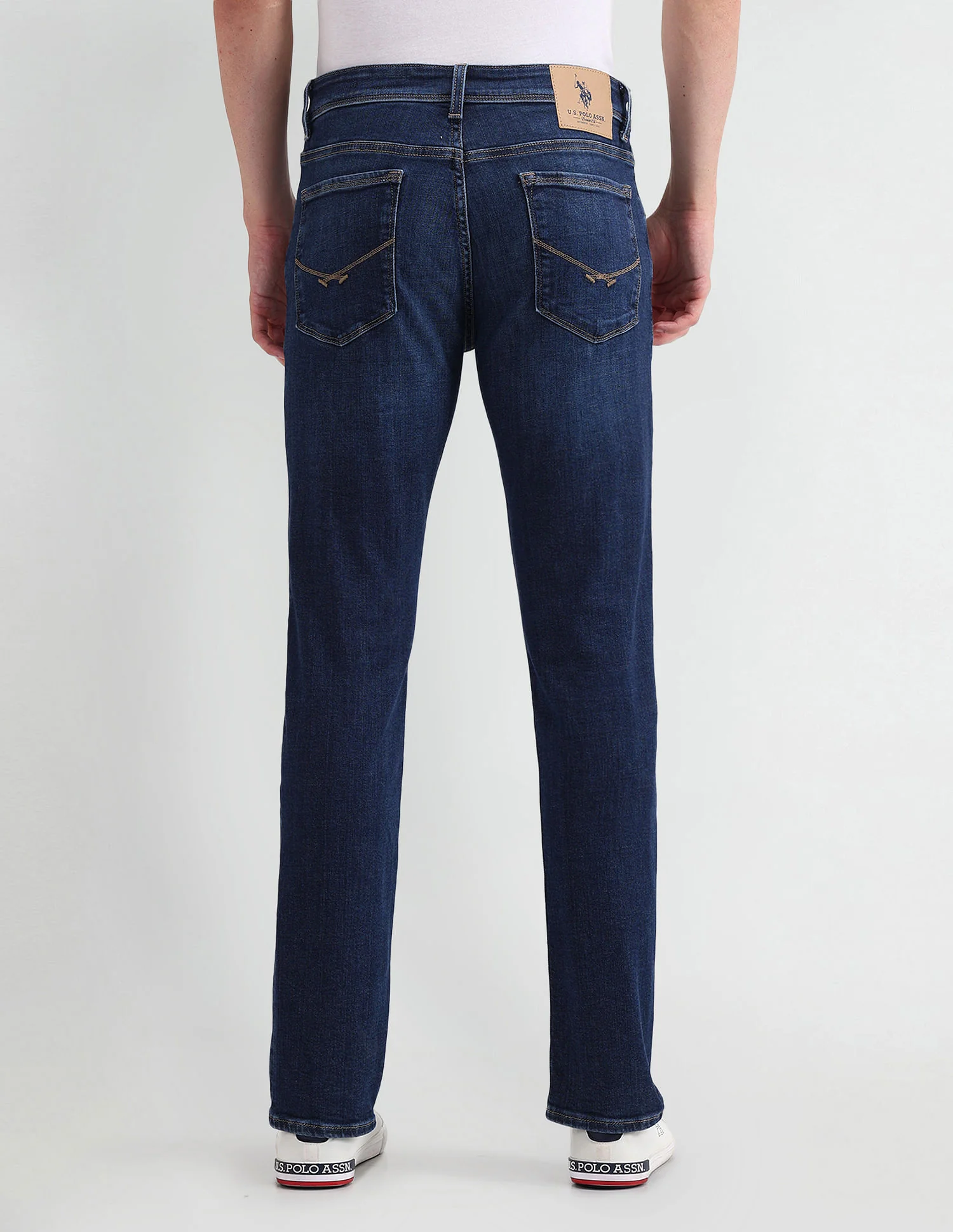 Slim Tapered Fit Blue Jeans - Image 5