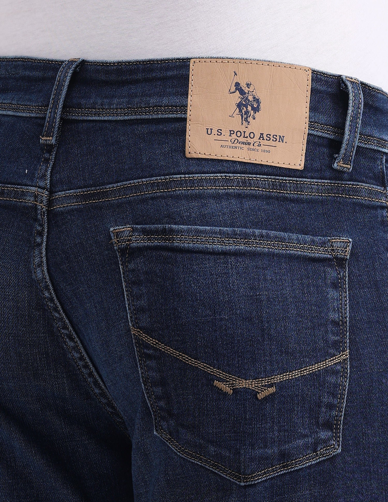 Slim Tapered Fit Blue Jeans - Image 7