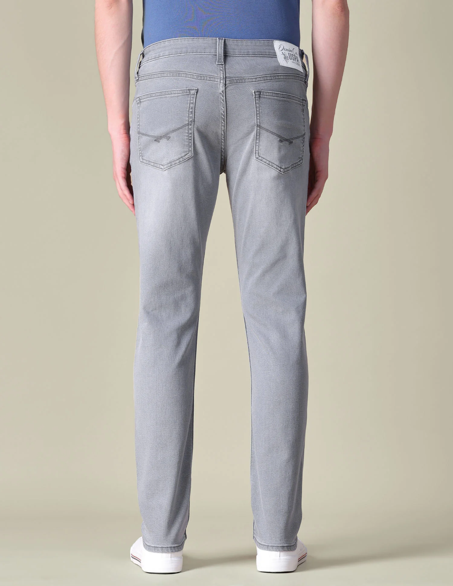 Slim Tapered Fit Grey Jeans - Image 5