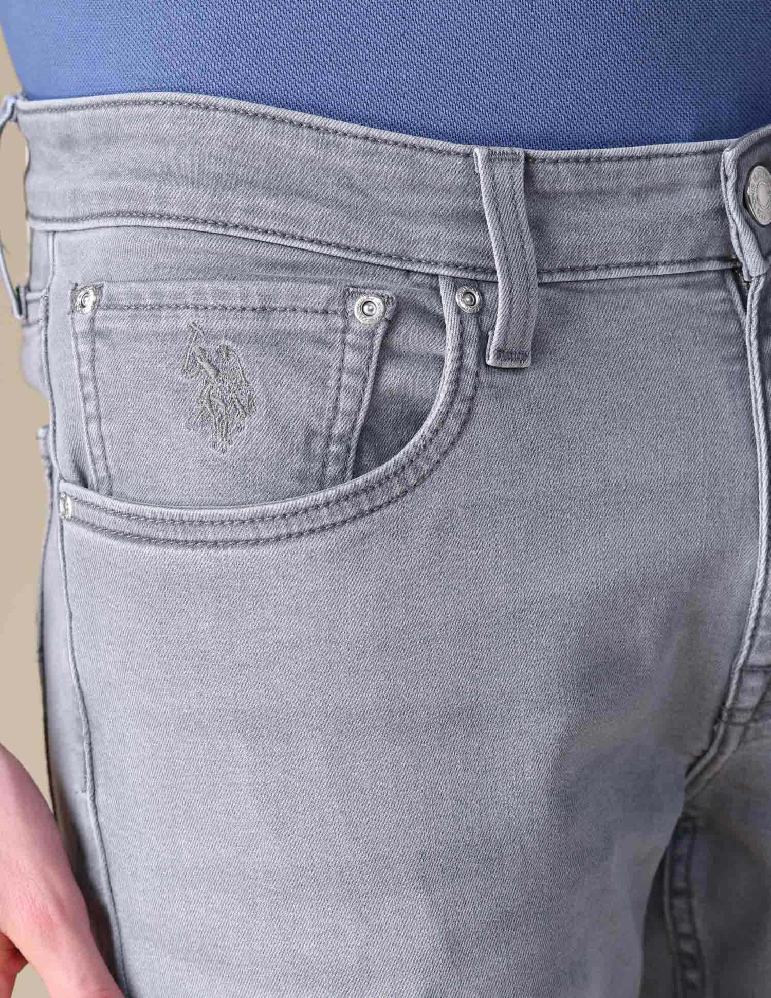 Slim Tapered Fit Grey Jeans - Image 7