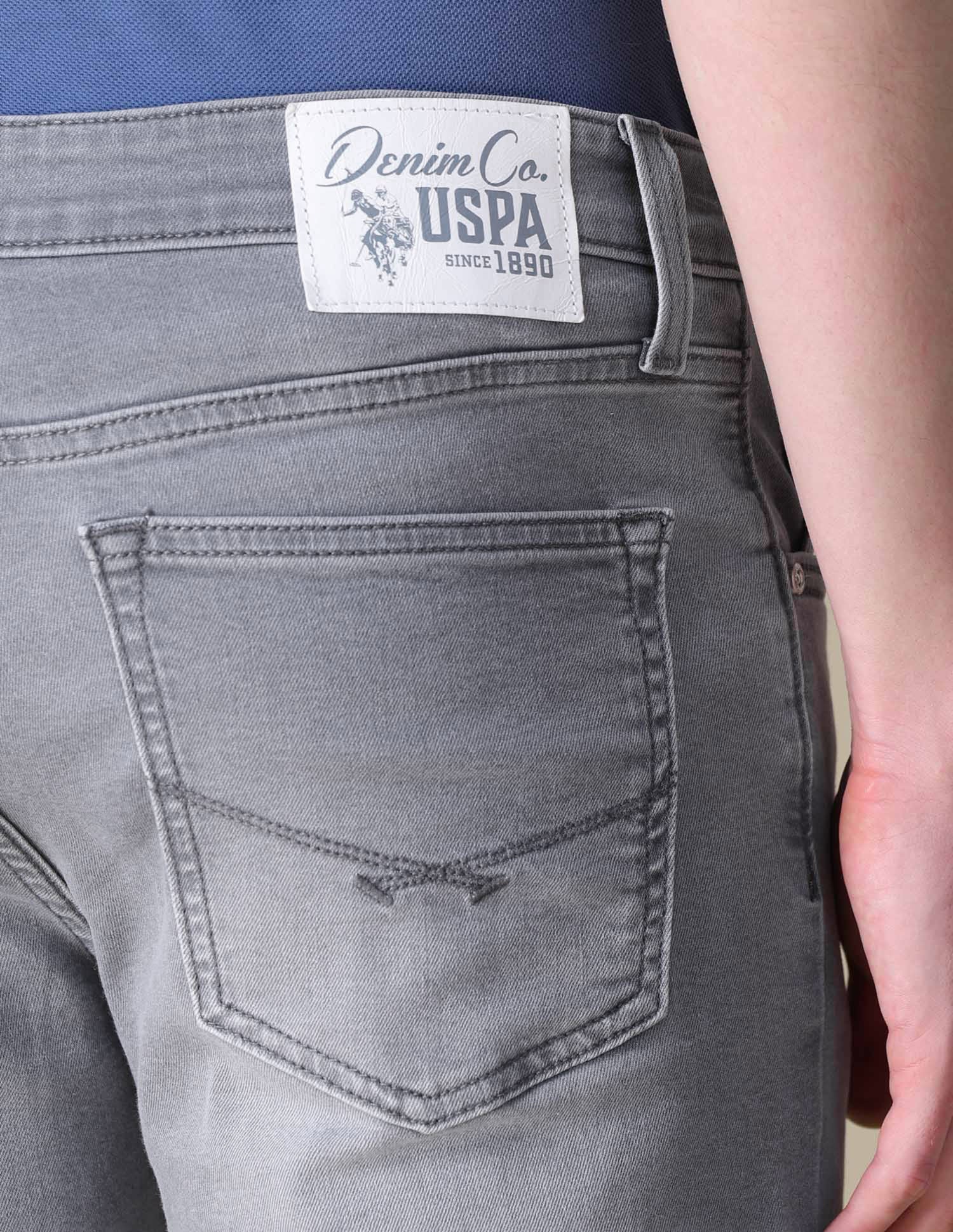 Slim Tapered Fit Grey Jeans - Image 8