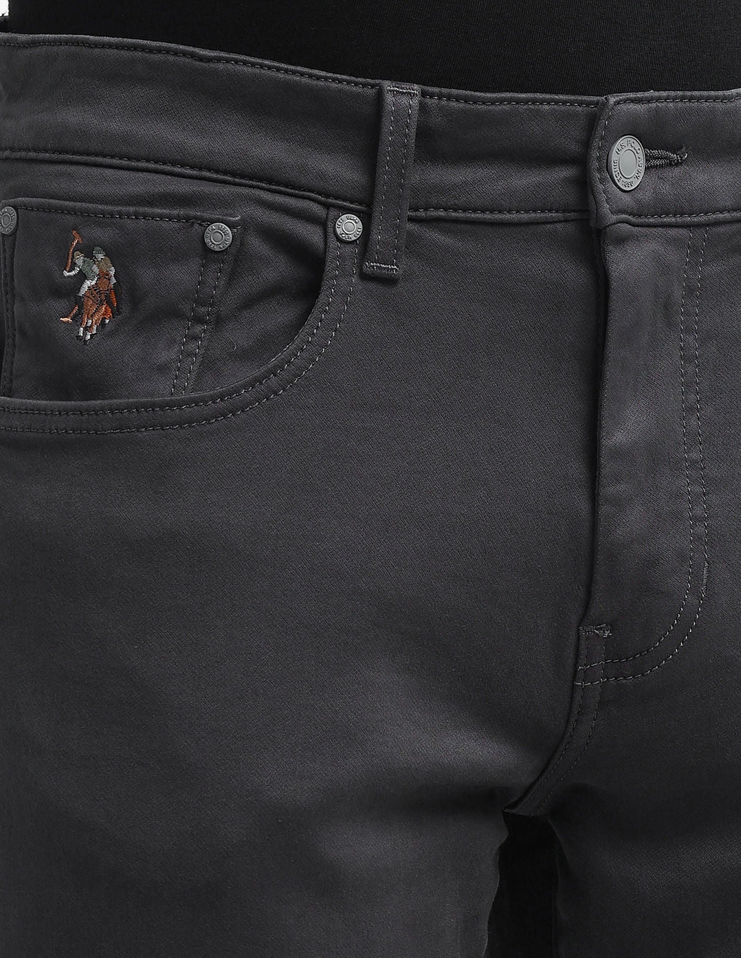 Slim Tapered Grey Jeans - Image 4