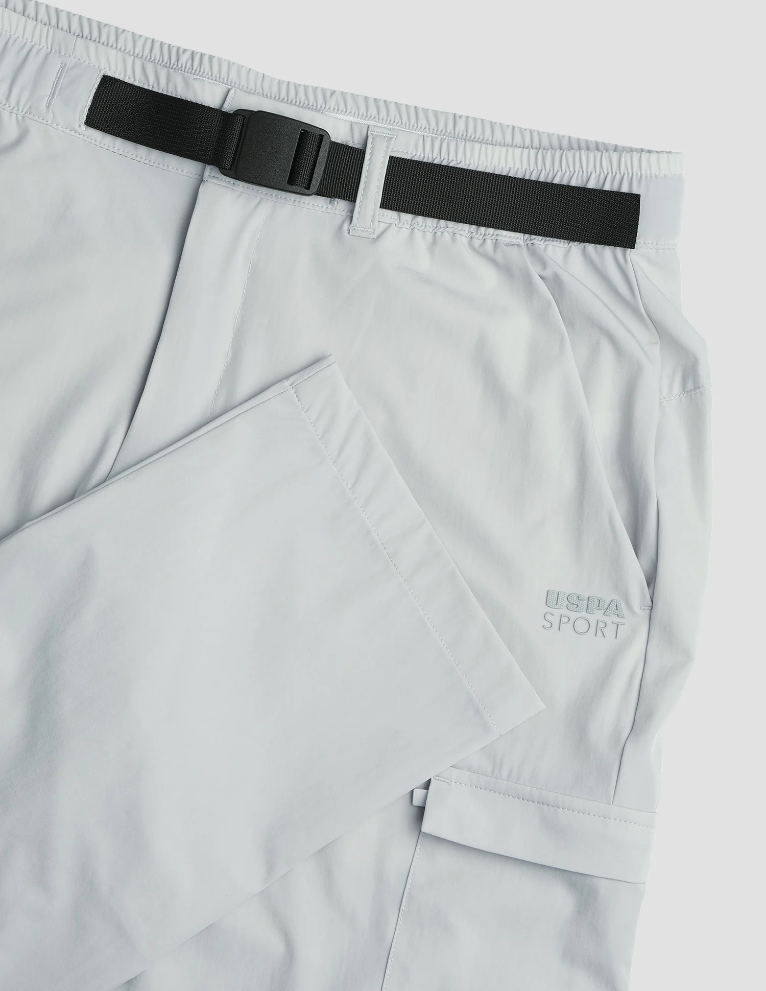 Solid Active Cargo Track Pants - Image 9