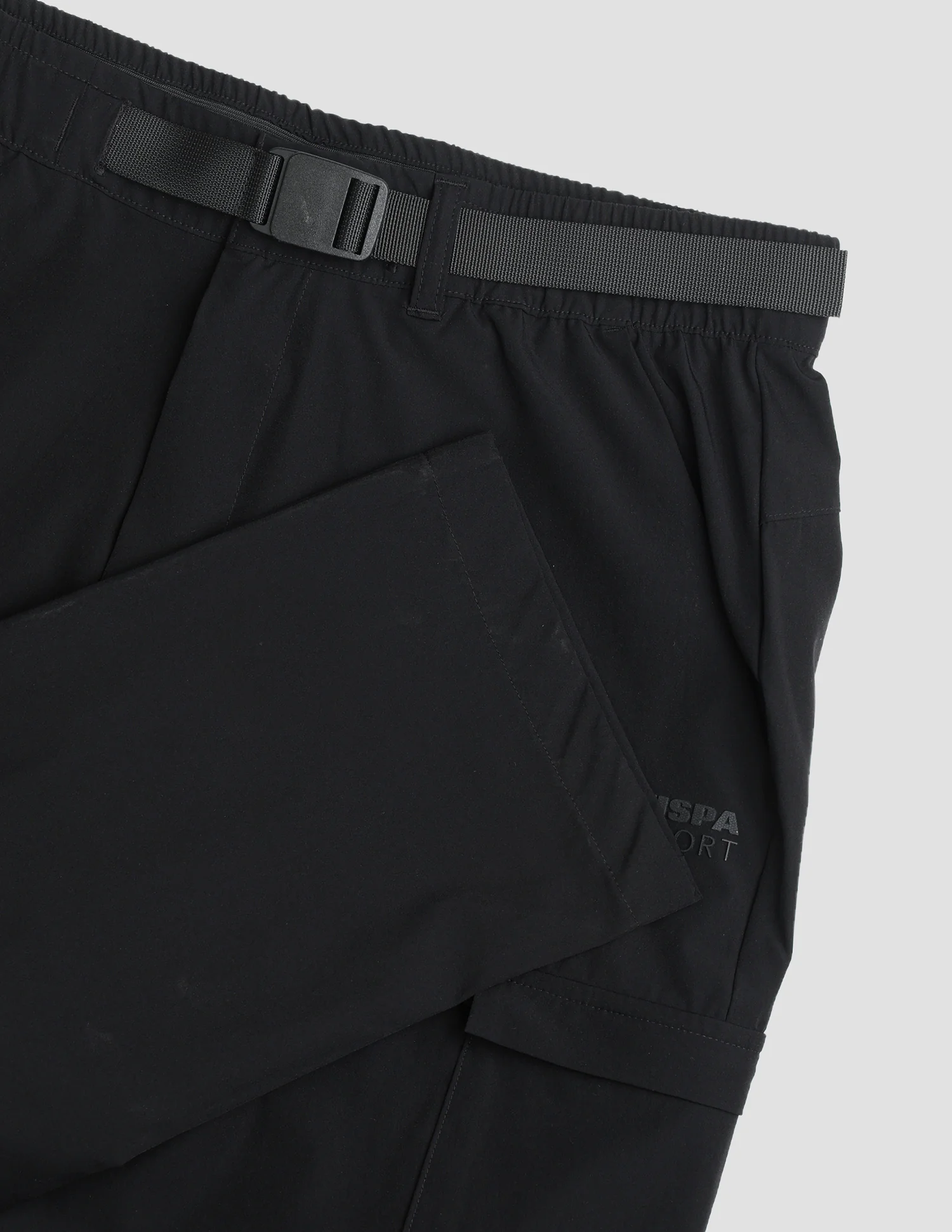 Solid Active Cargo Track Pants - Image 9