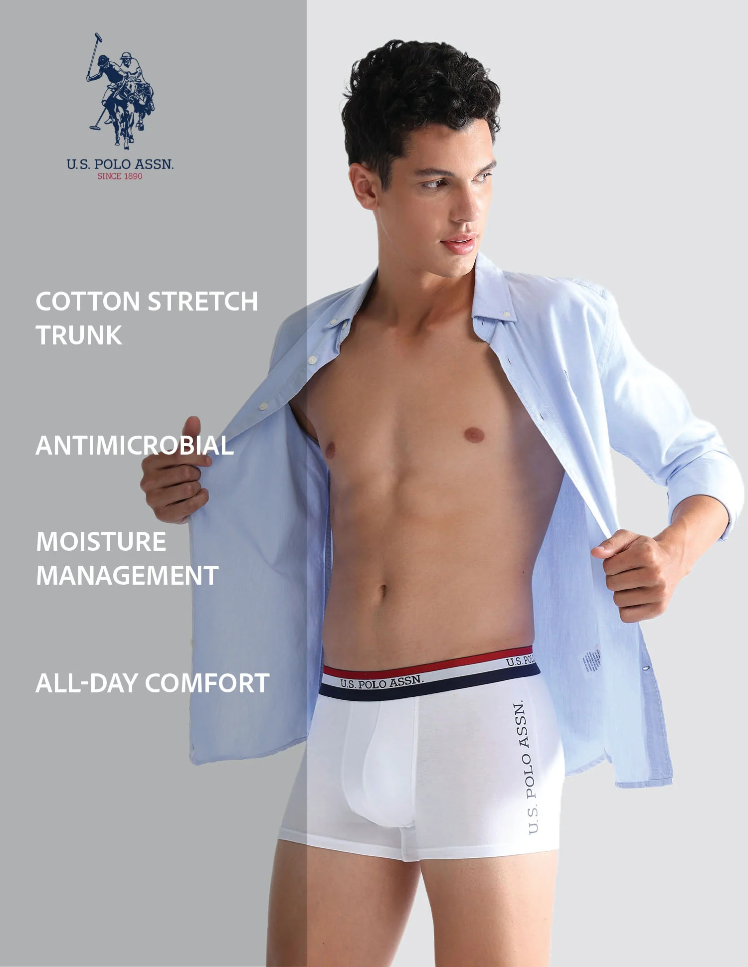 Solid Antibacterial ET002 Trunks - Pack Of 2 - Image 10