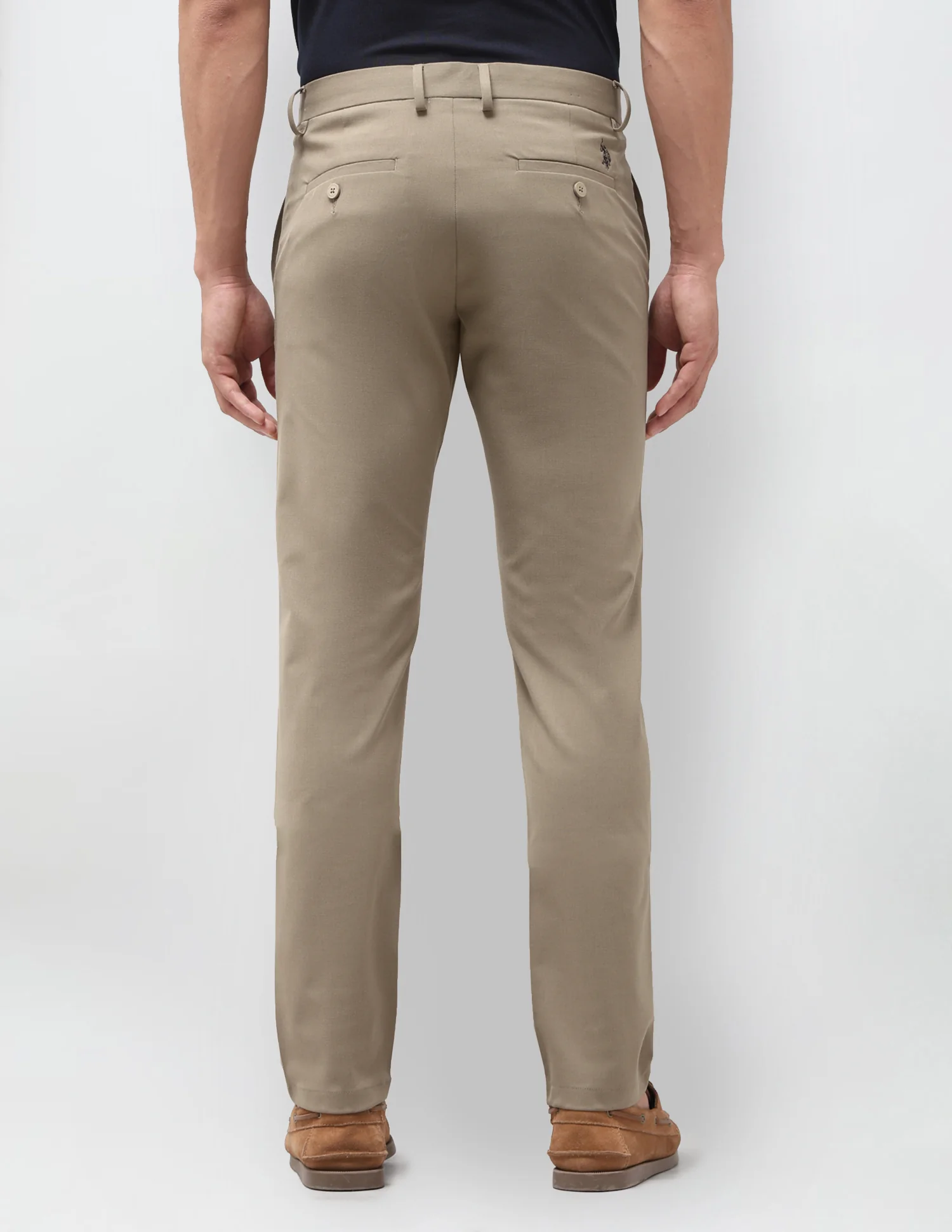 Solid Austin Slim Fit Trousers - Image 5