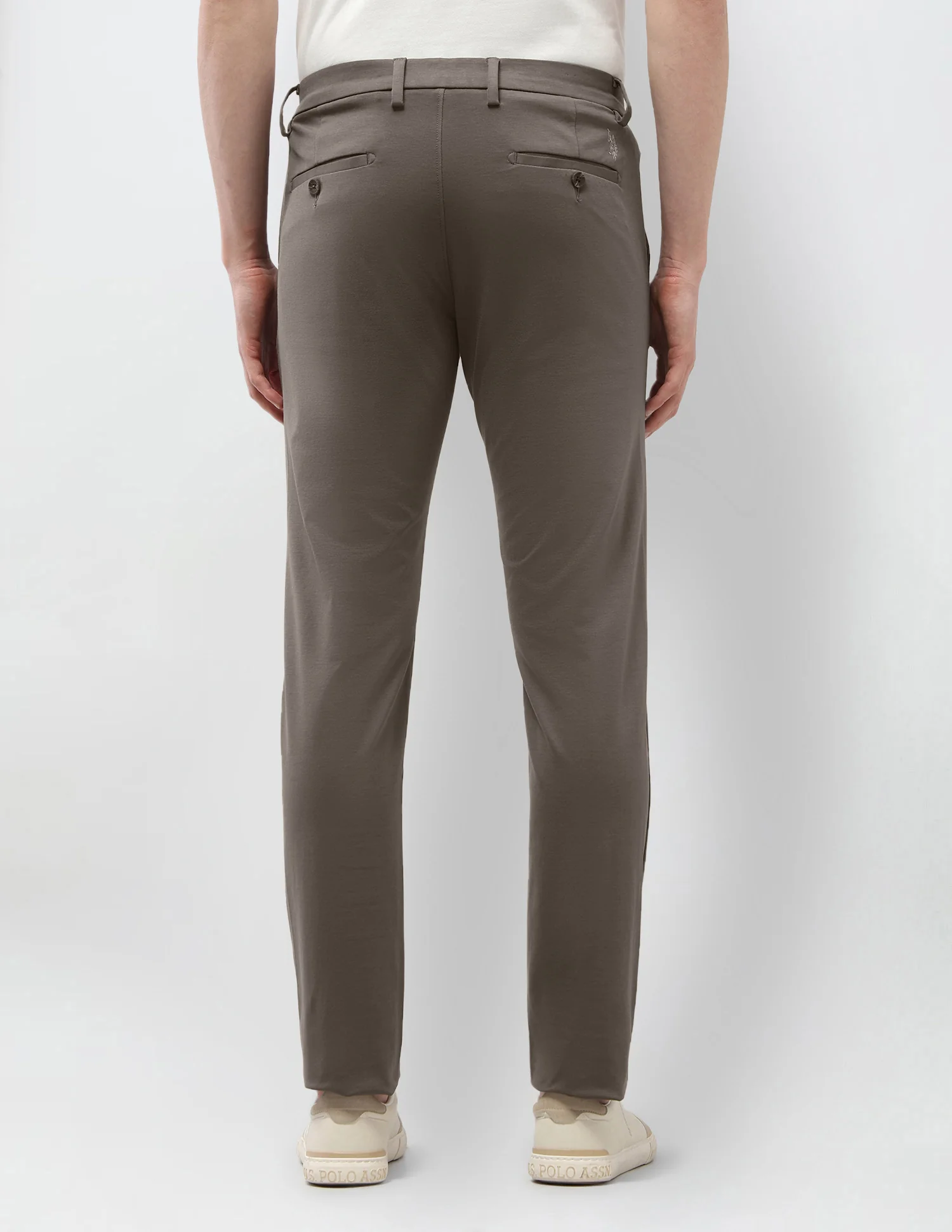 Solid Austin Slim Fit Trousers - Image 5