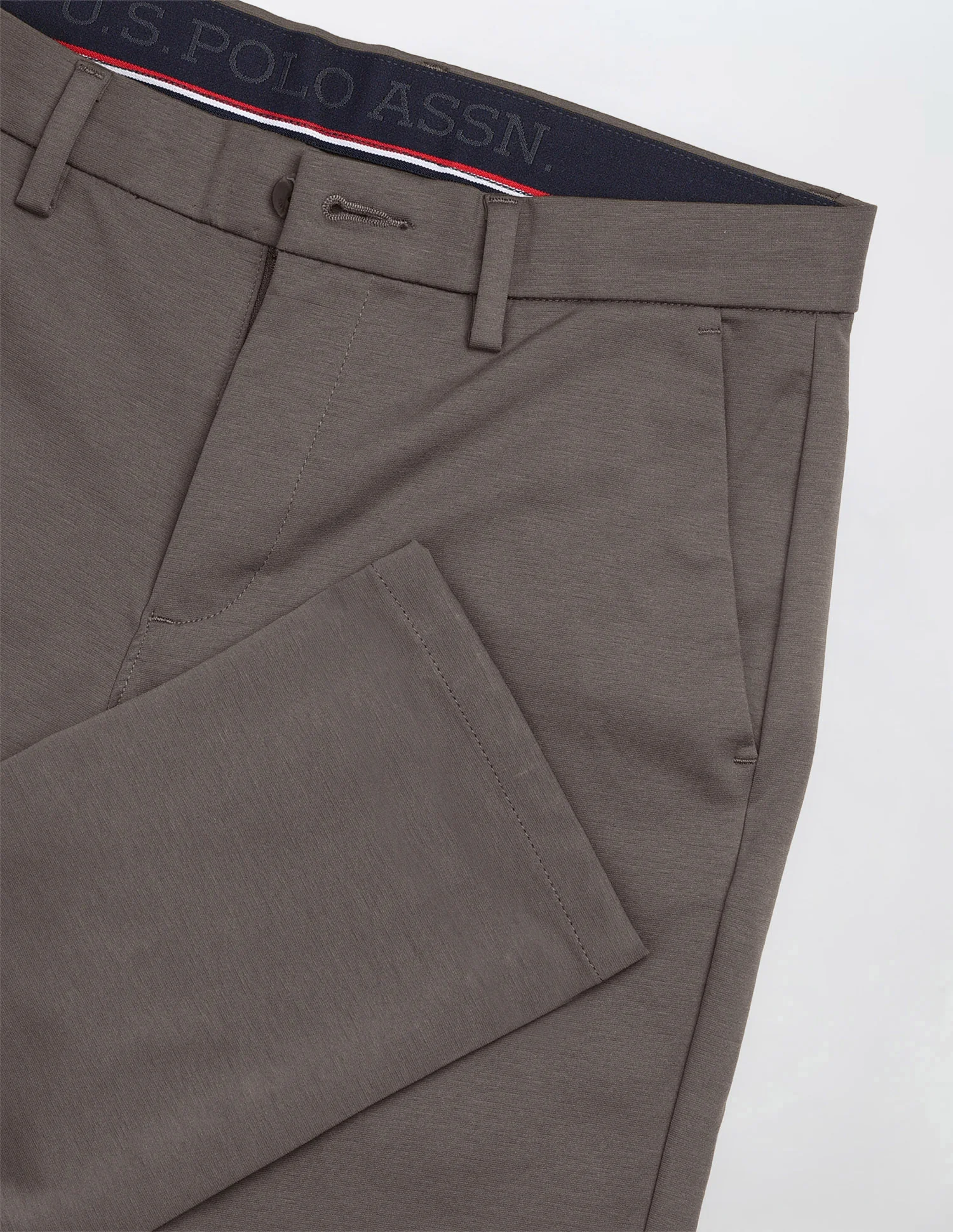 Solid Austin Slim Fit Trousers - Image 9