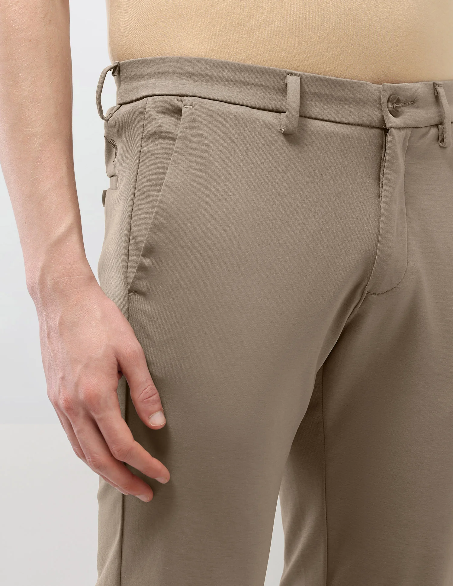 Solid Austin Slim Fit Trousers - Image 7