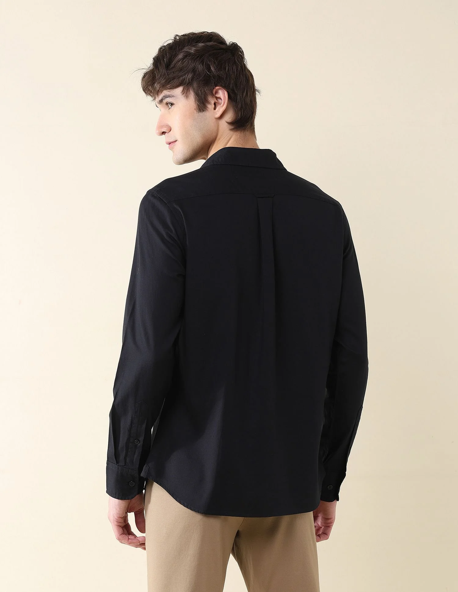 Solid Birds Eye Dobby Shirt - Image 5