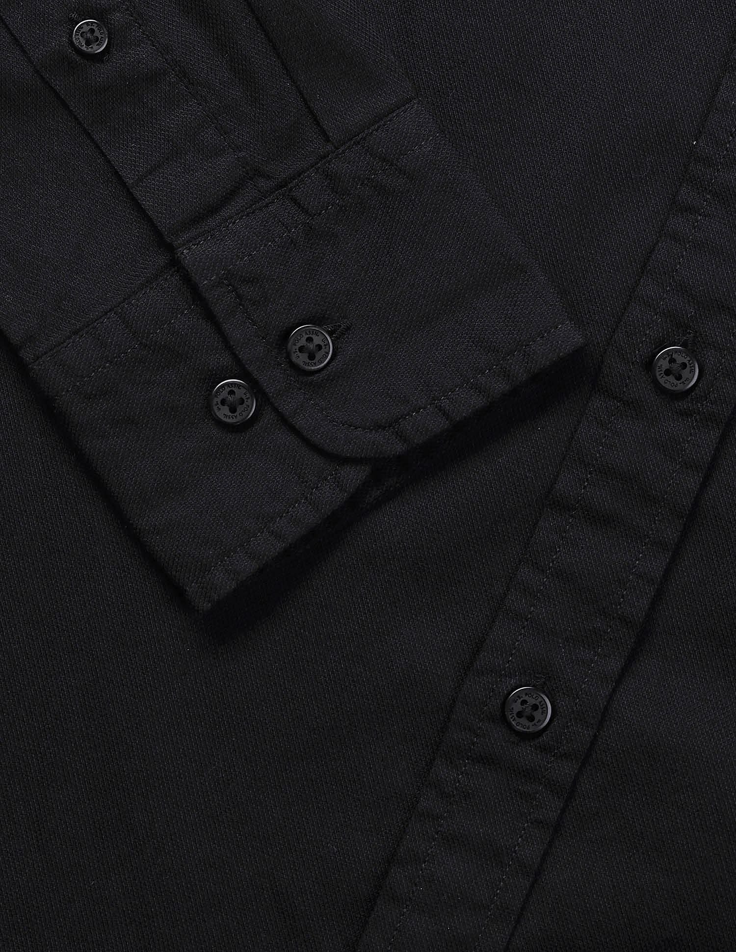 Solid Birds Eye Dobby Shirt - Image 8