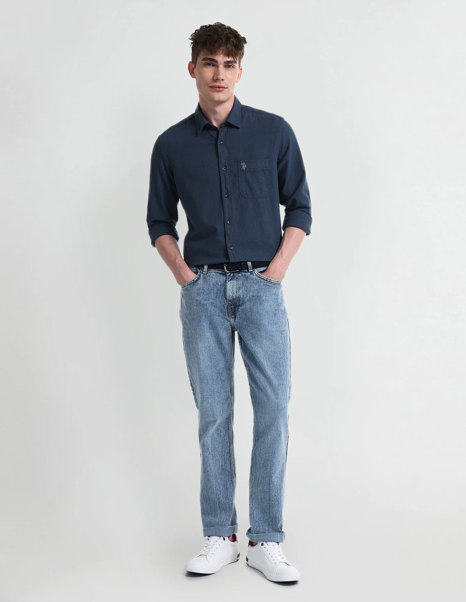 Solid Slim Fit Shirt - Image 3
