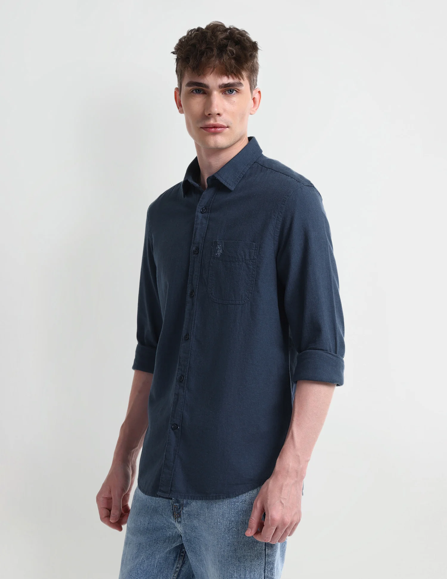 Solid Slim Fit Shirt - Image 4