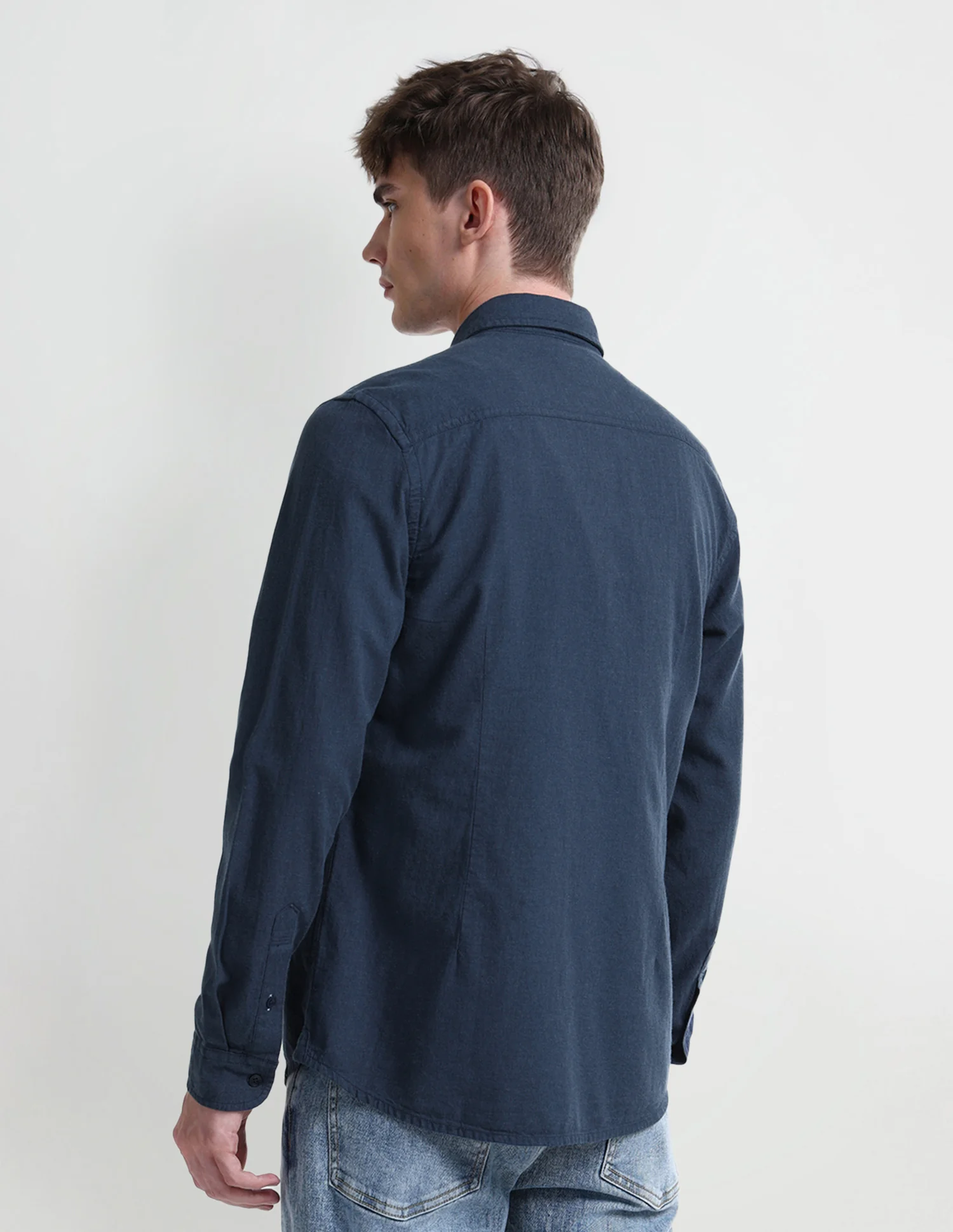 Solid Slim Fit Shirt - Image 5