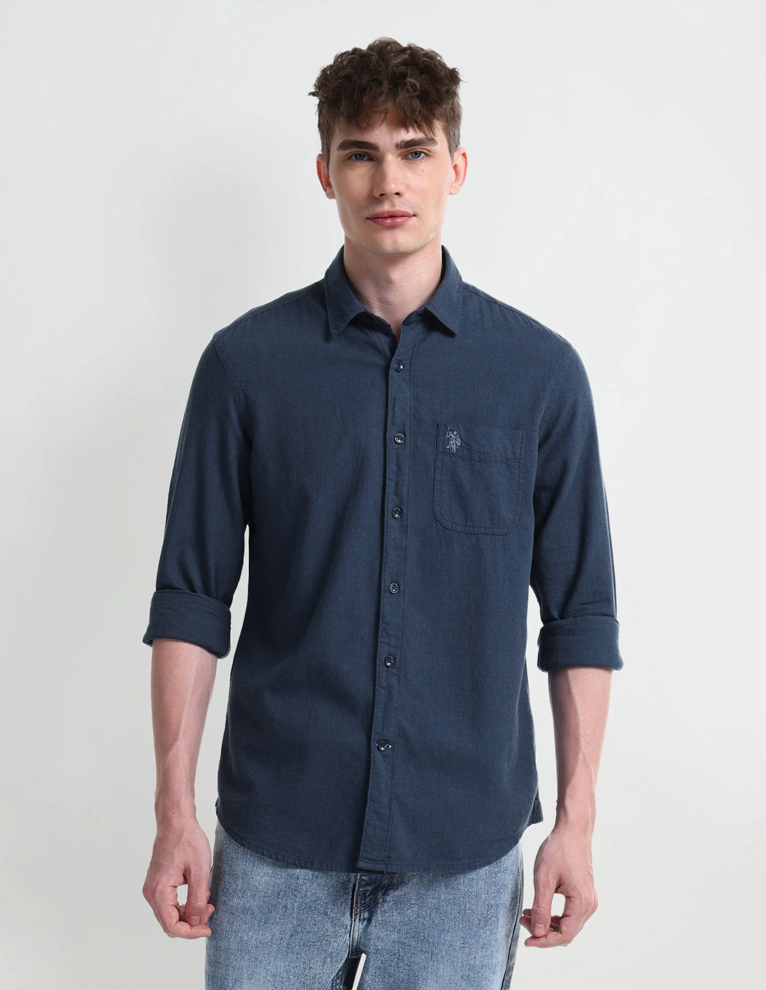 Solid Slim Fit Shirt - Image 6